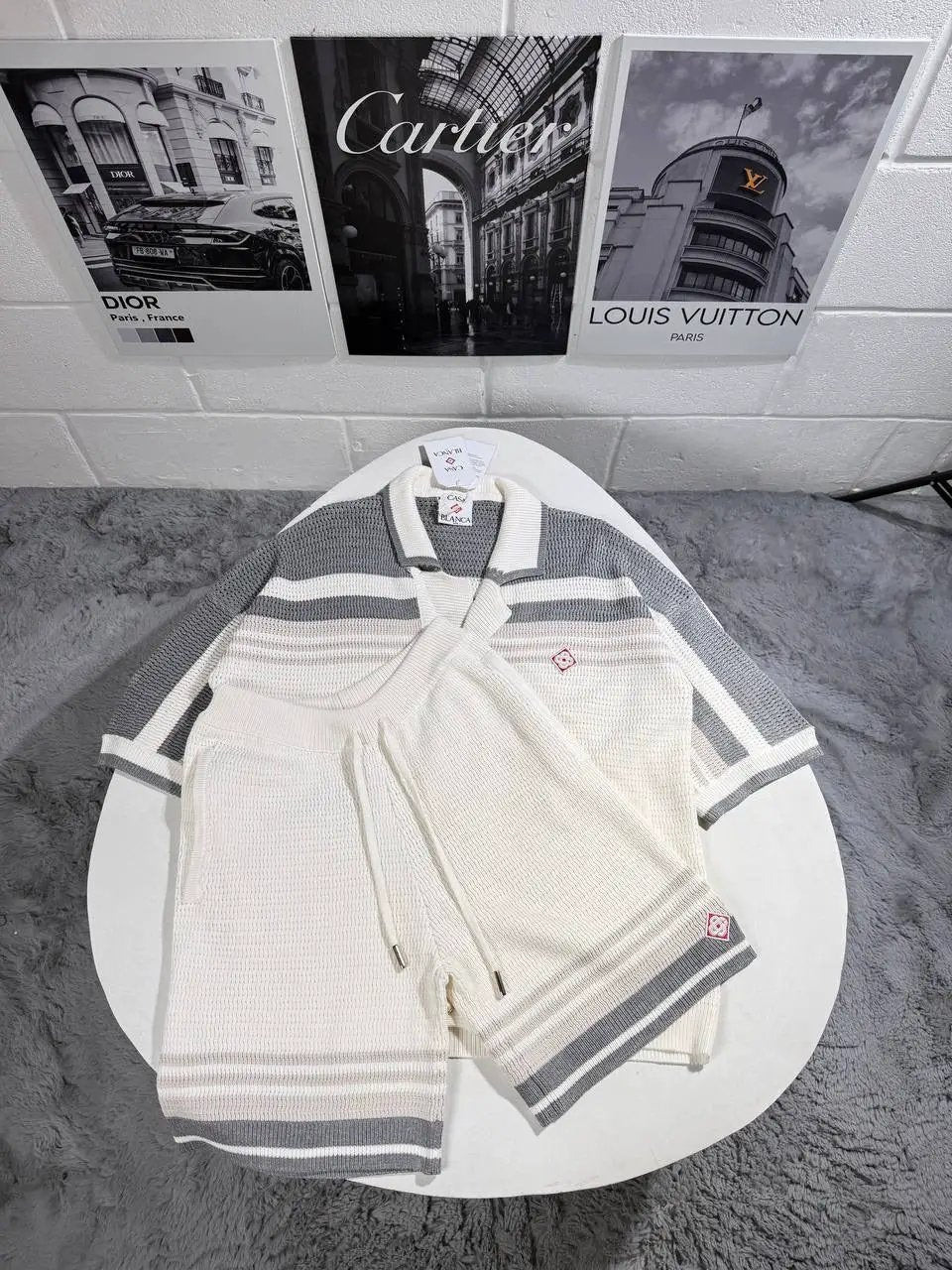 CASA KNITTED SHORTSET Stock supplier