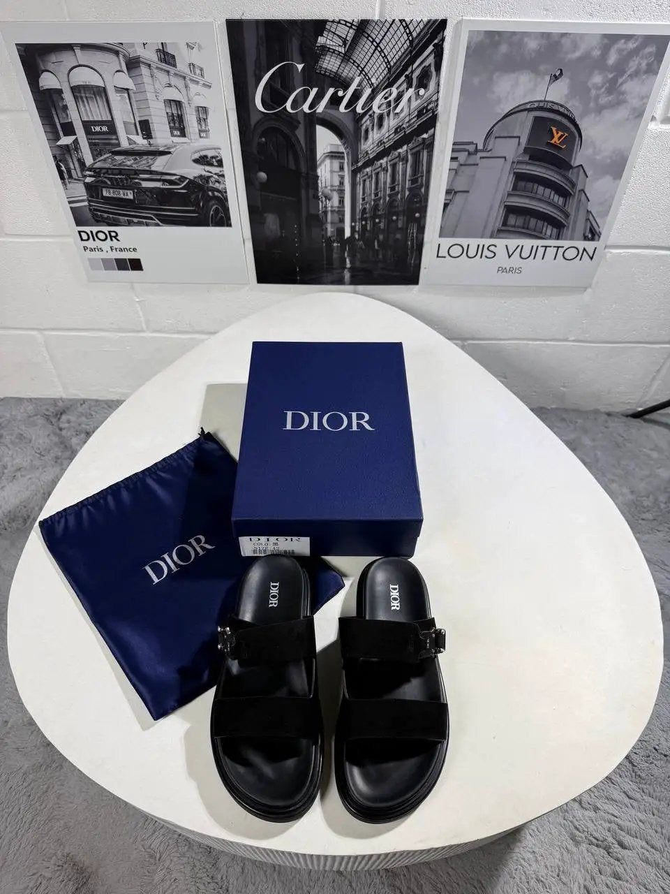 IOR AQUA SANDAL BLACK SUEDE by Stock supplier