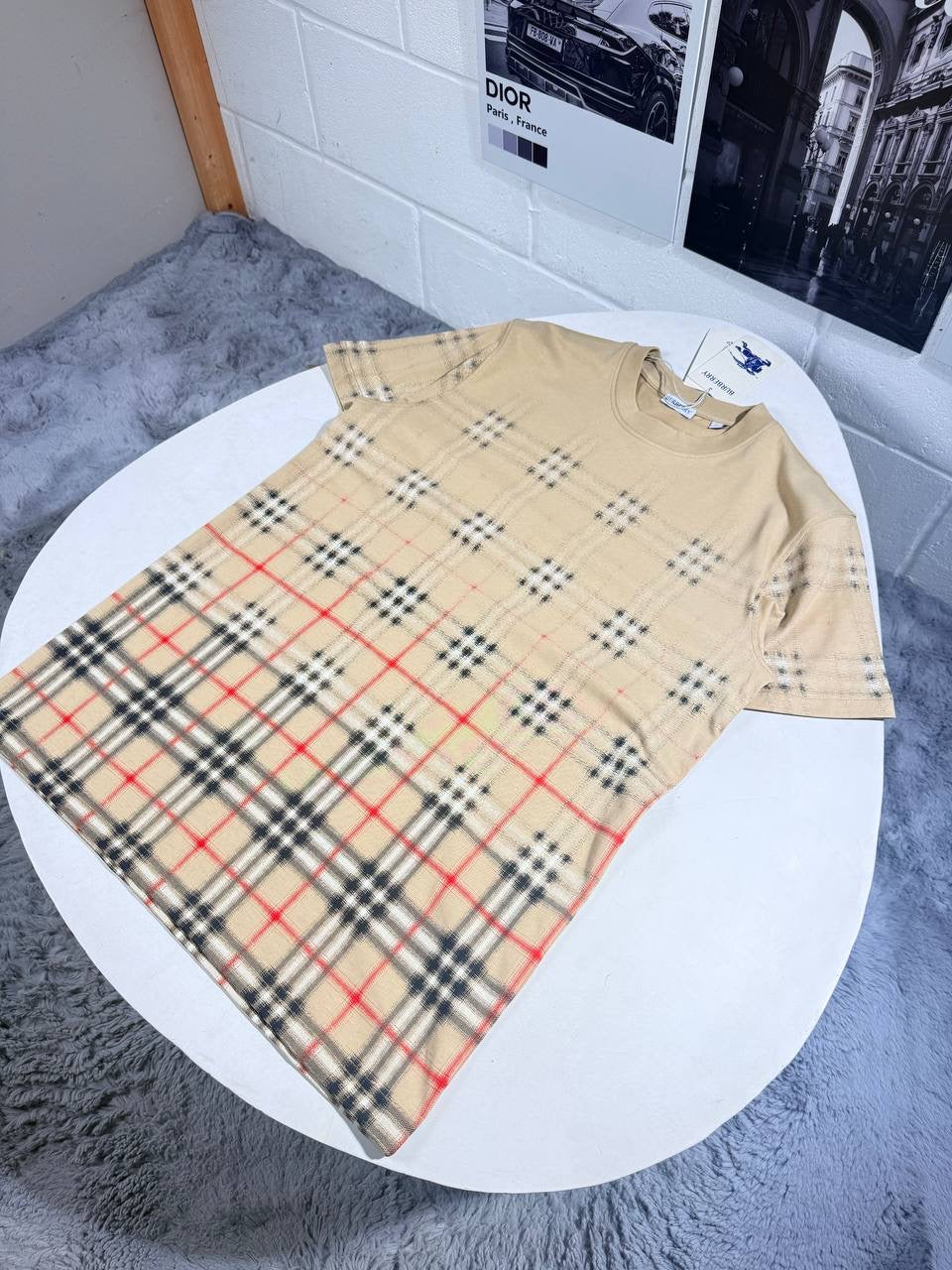 BURB CHECK TSHIRT