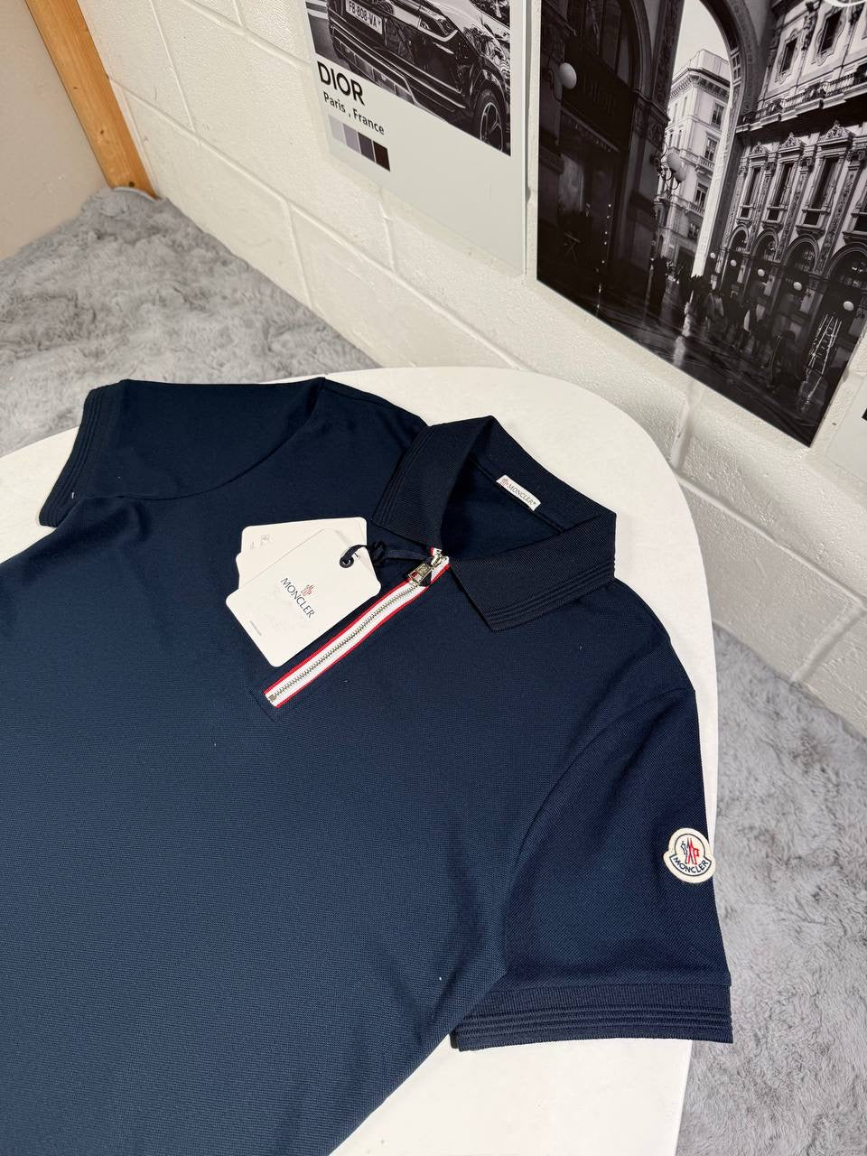 MNC QUARTER ZIP POLO