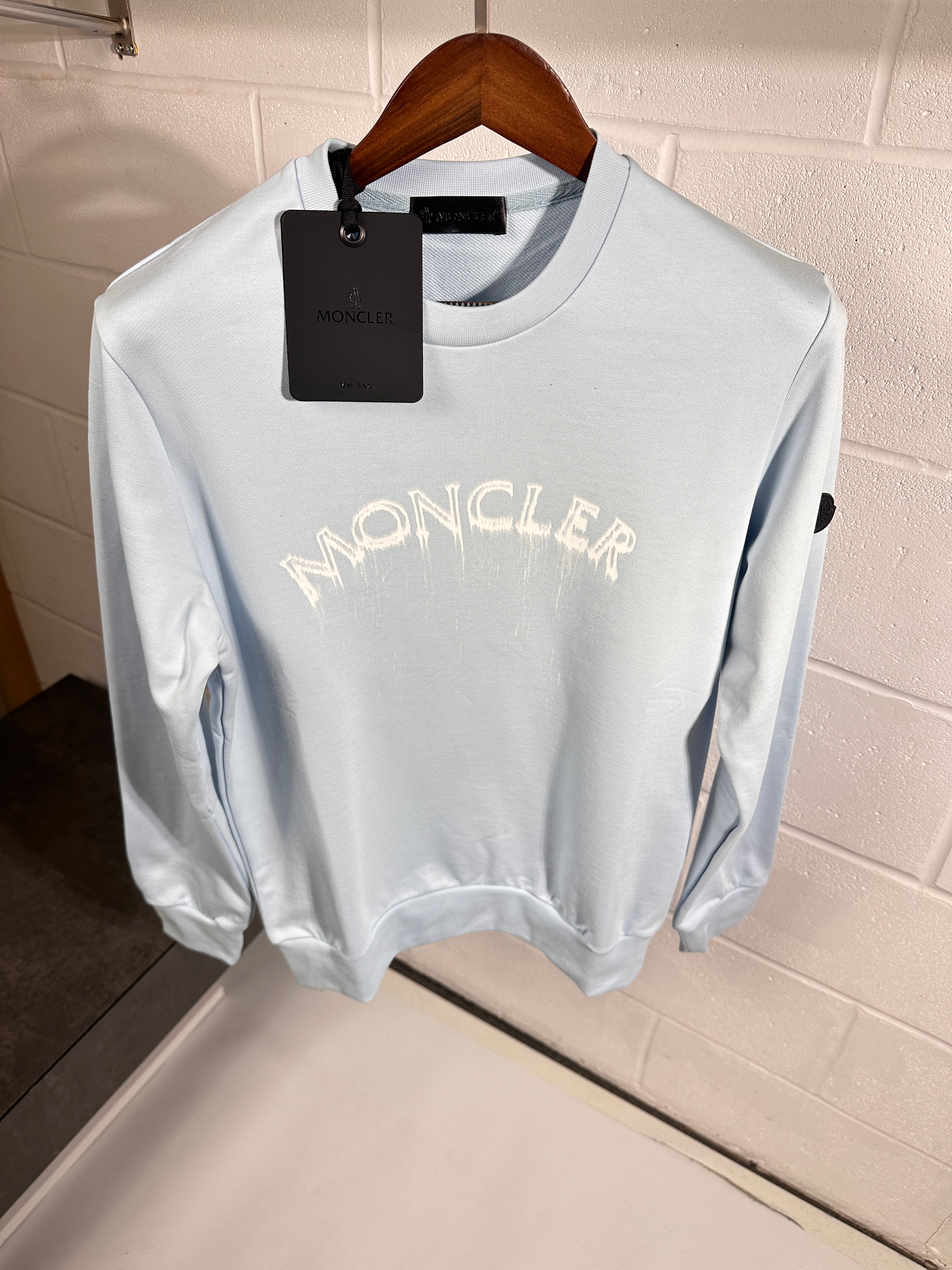 Moncler sweatshirt baby blue