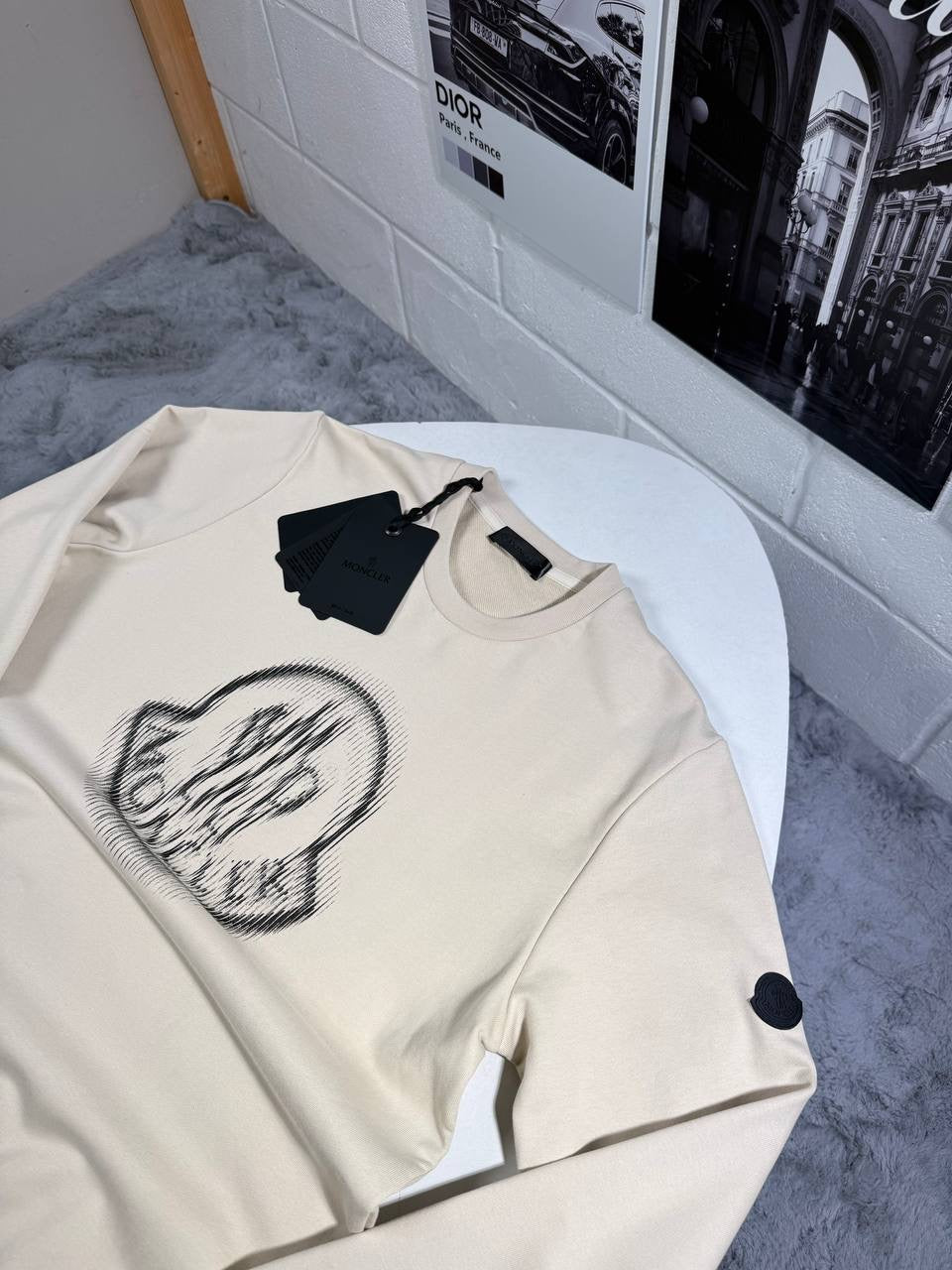 MNCLR CREWNECK SWEATSHIRT BEIGE