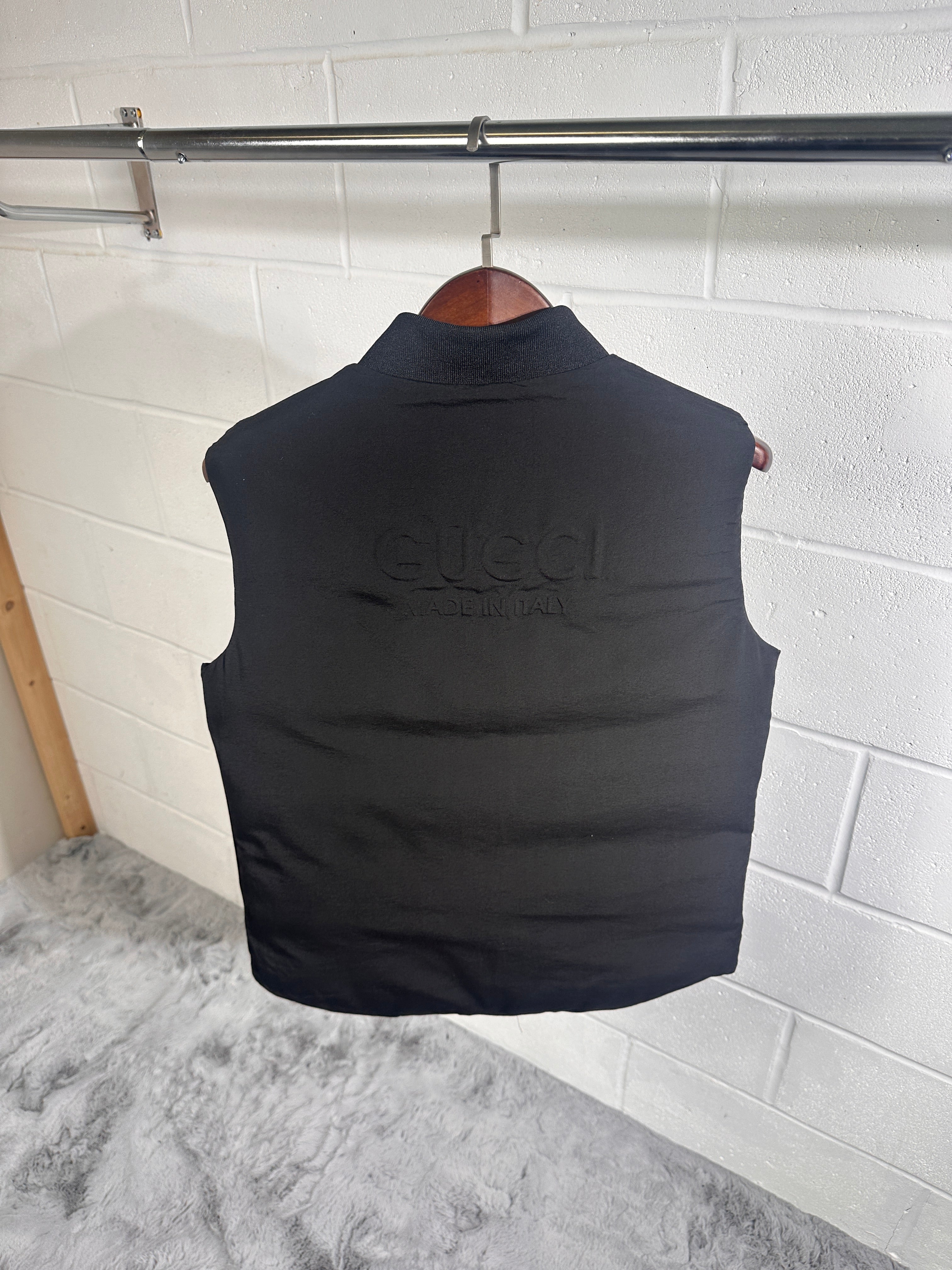 Gucci reversible body warmer black