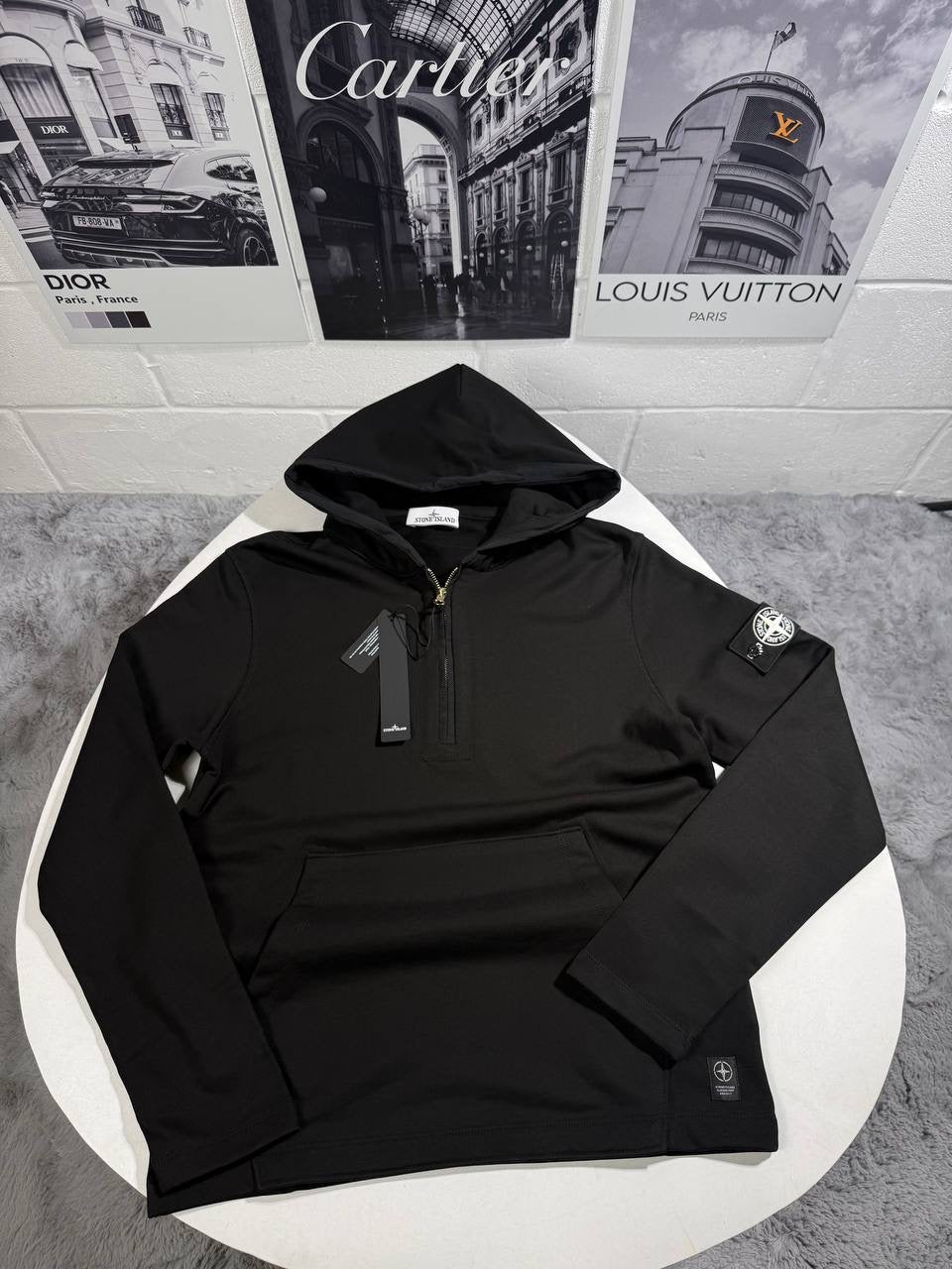 SI HALFZIP HOODIE BLACK