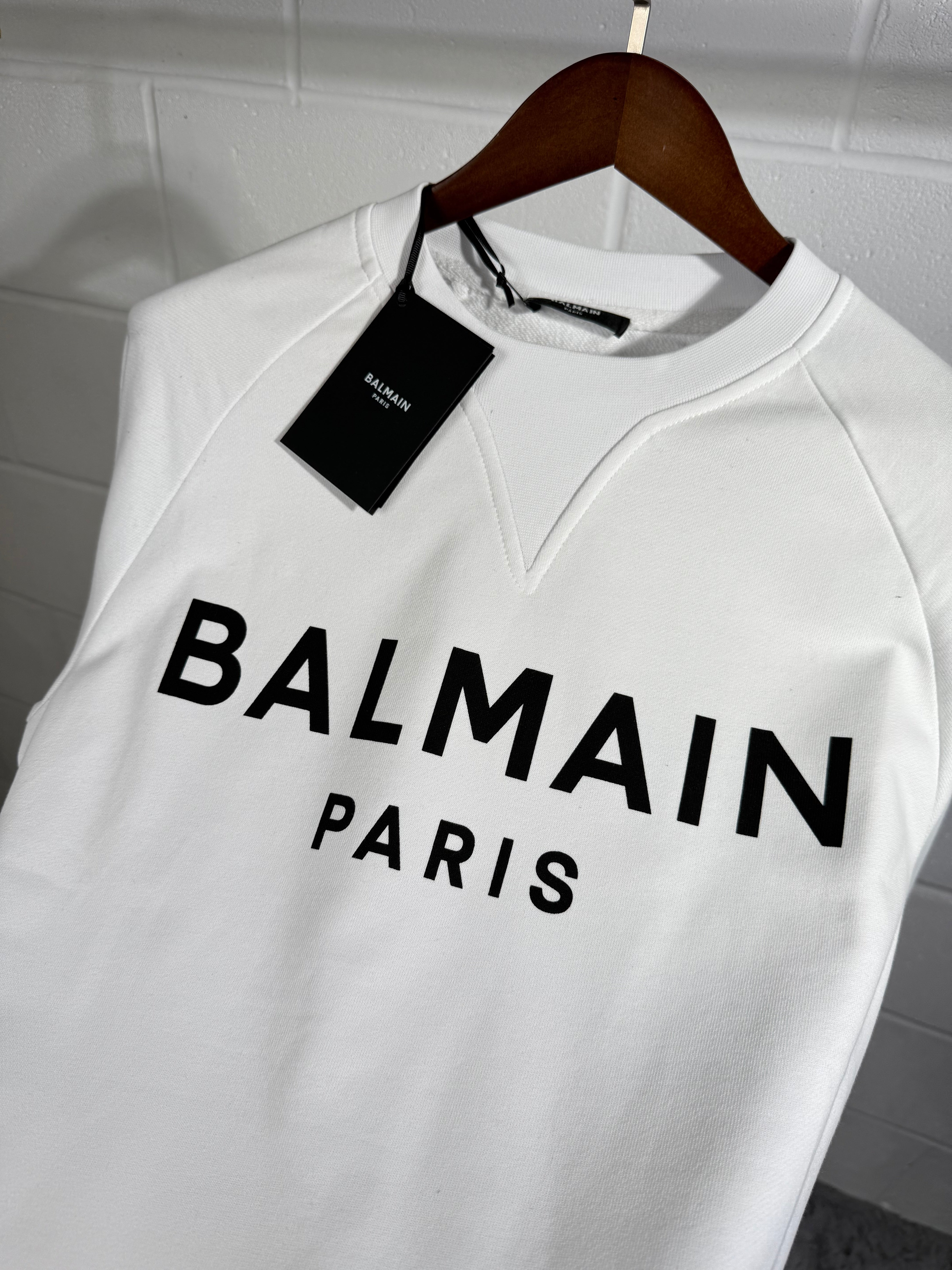 BALMAIN SWEATER white