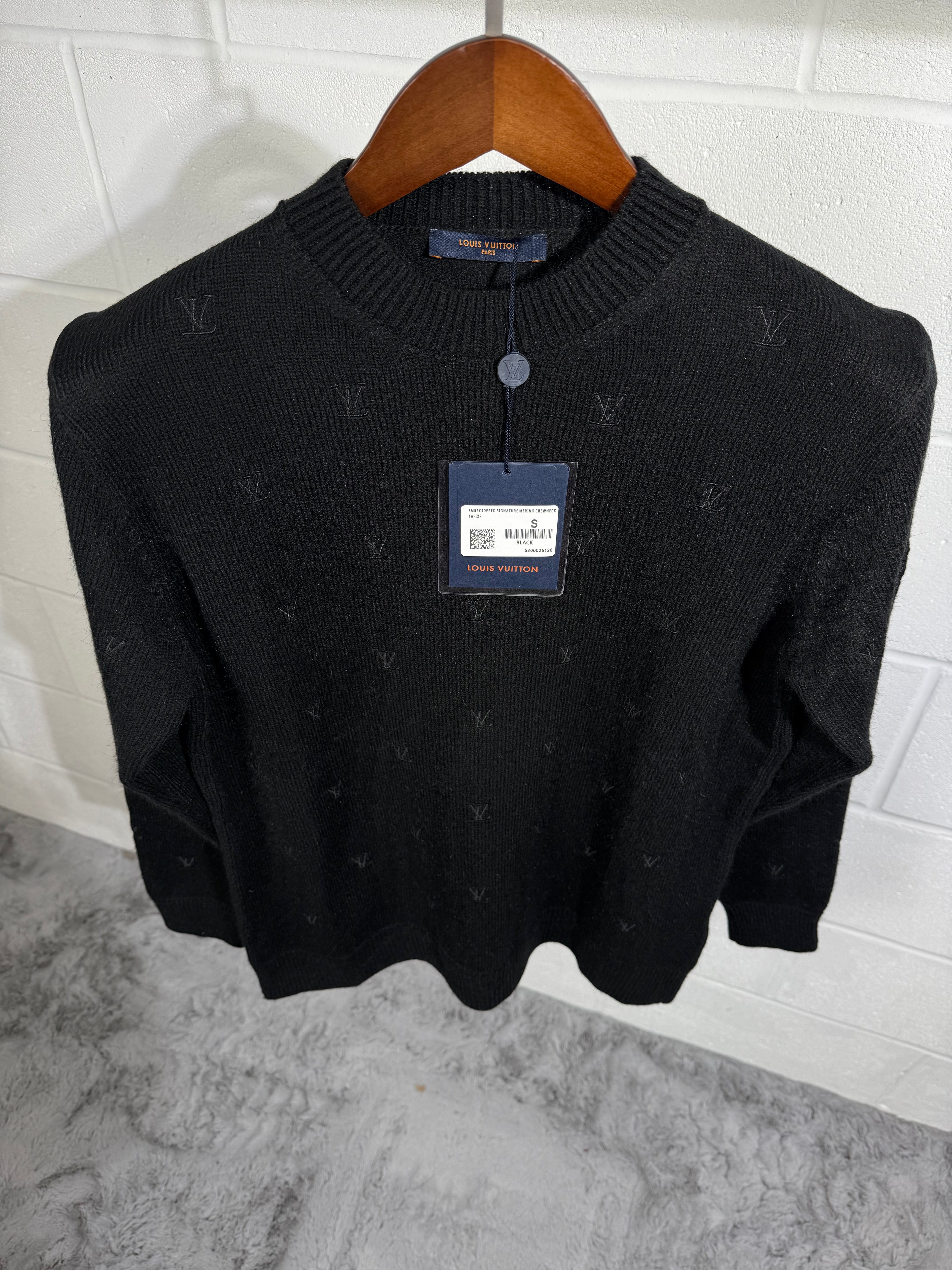 Lv knitted sweatshirt black