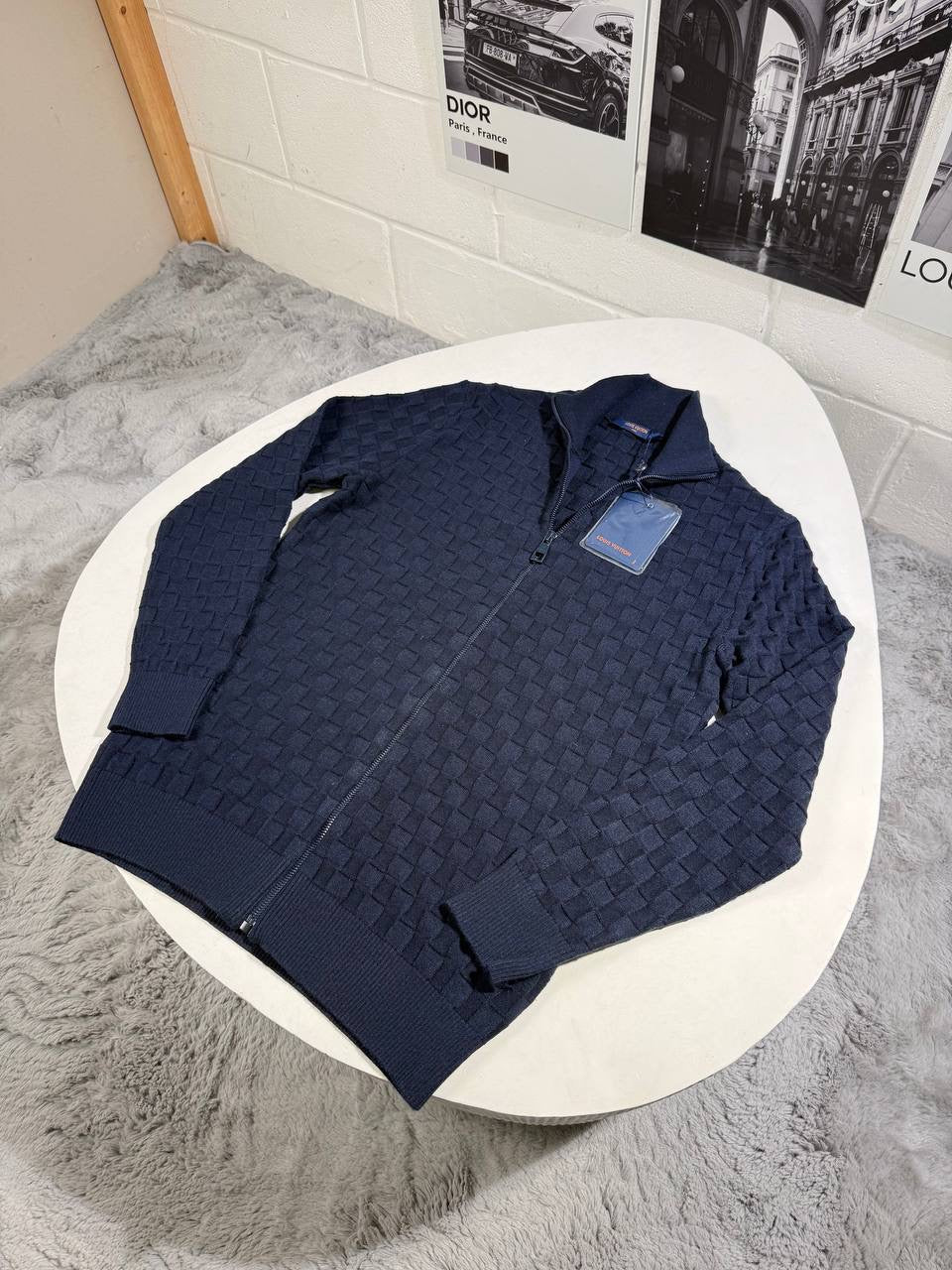 LVE DAMINER KNITTED ZIP SWEATER