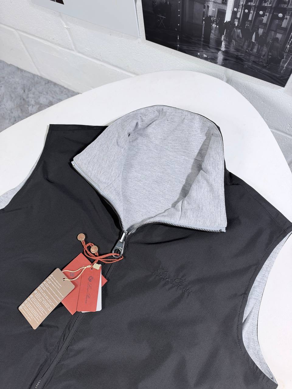 LORO P LOGO REVERSIBLE VEST