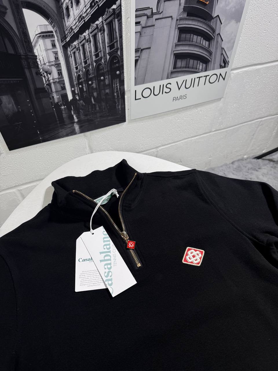 CASA HALF ZIP KNITTED JUMPER