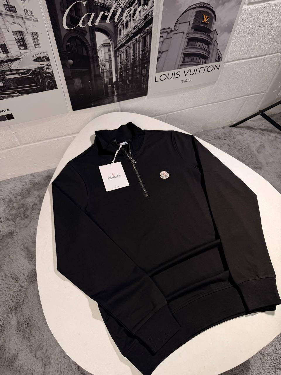 MNC QUARTER ZIP BLACK