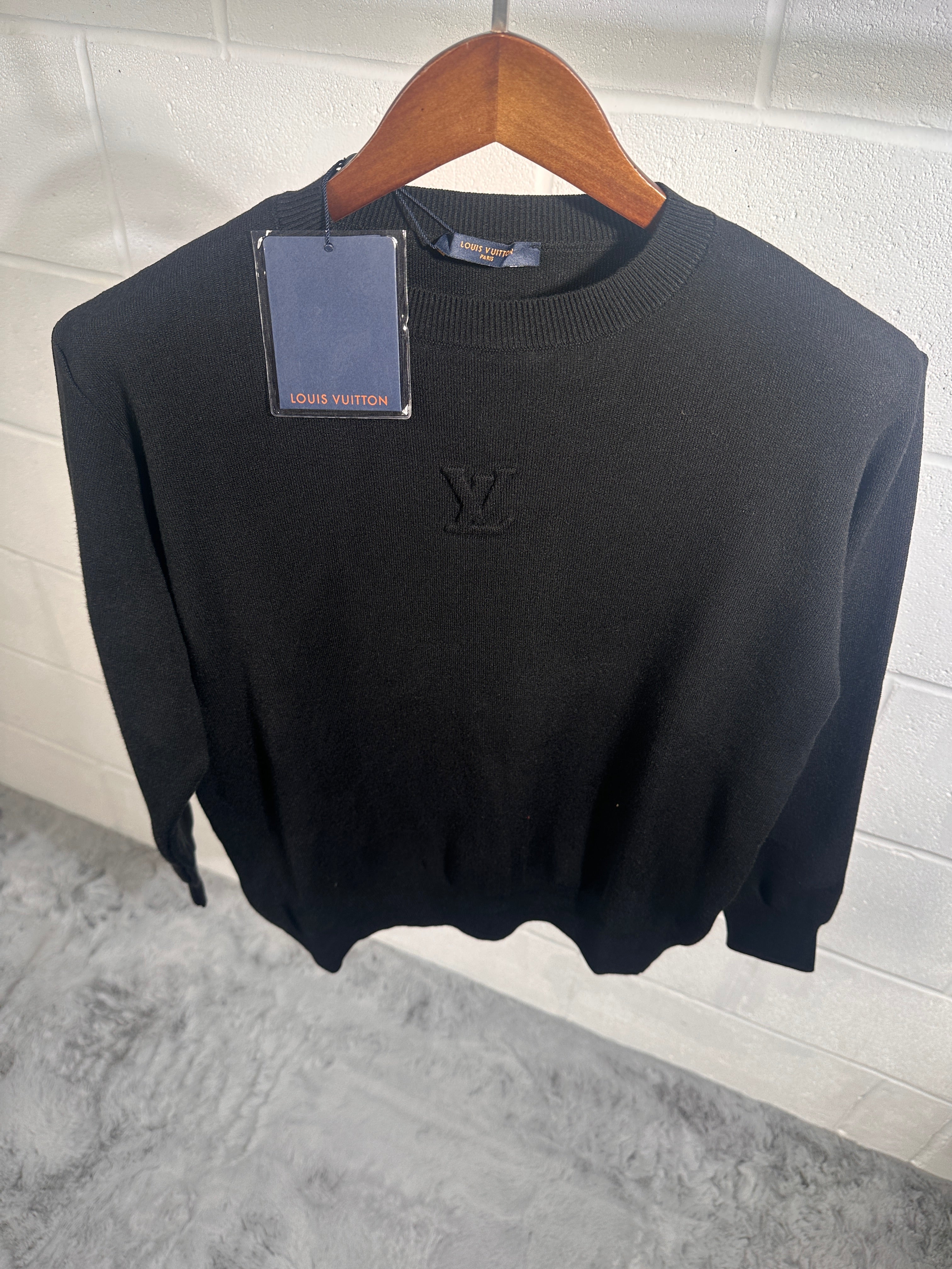 Lv knitted sweatshirt black