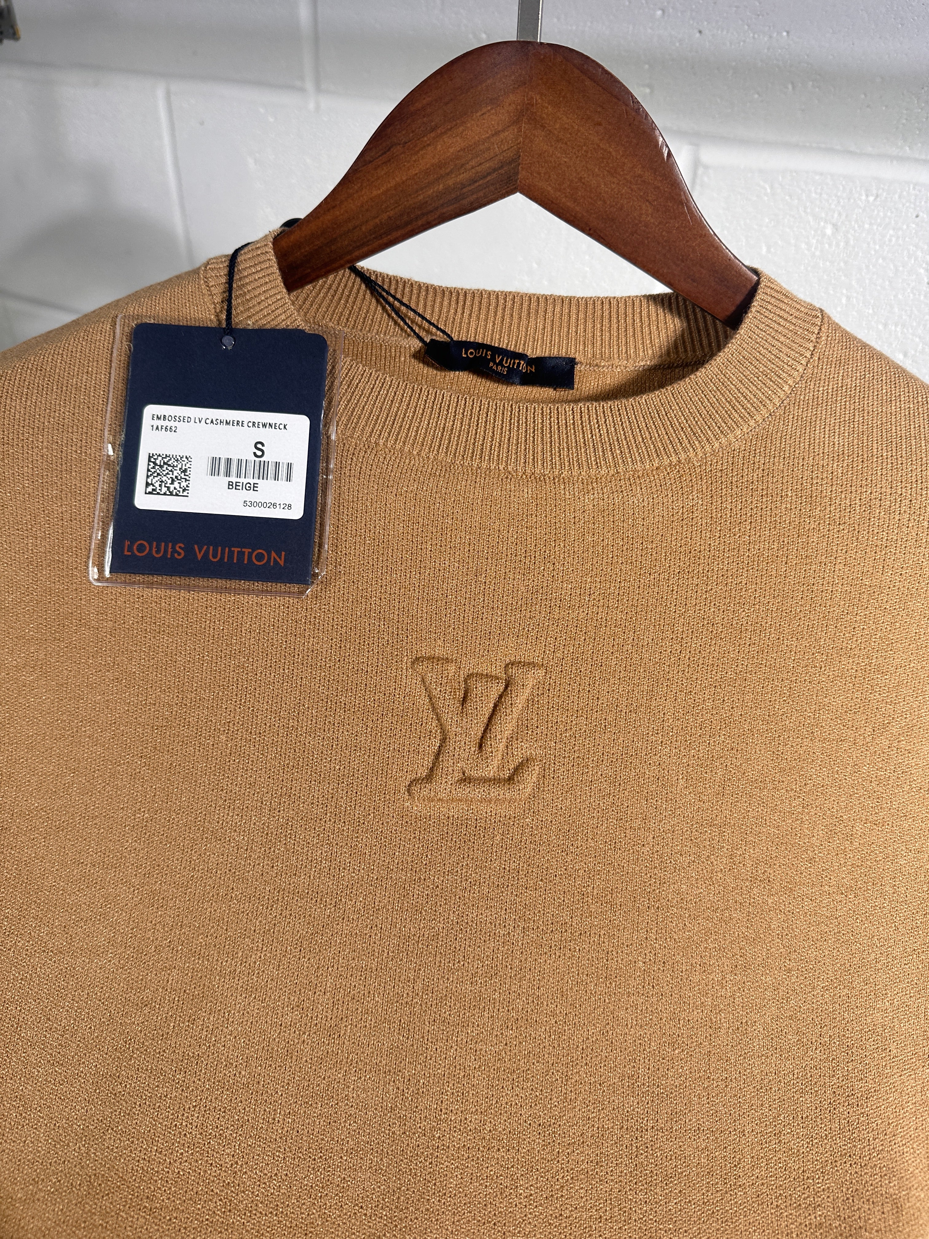 Lv knitted sweatshirt beige