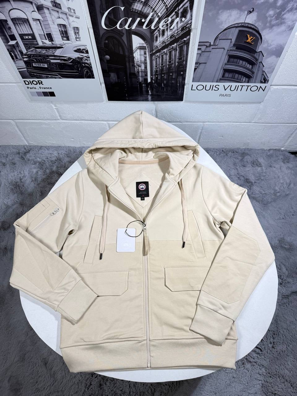 CG FERRIS HOODIE BEIGE
