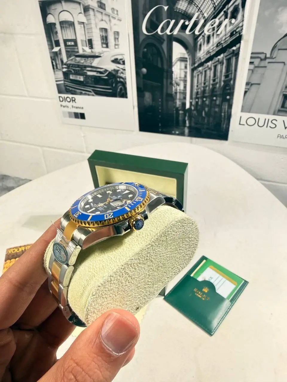 SUBMARINER DATE SMURF WATCH by Stock supplier
