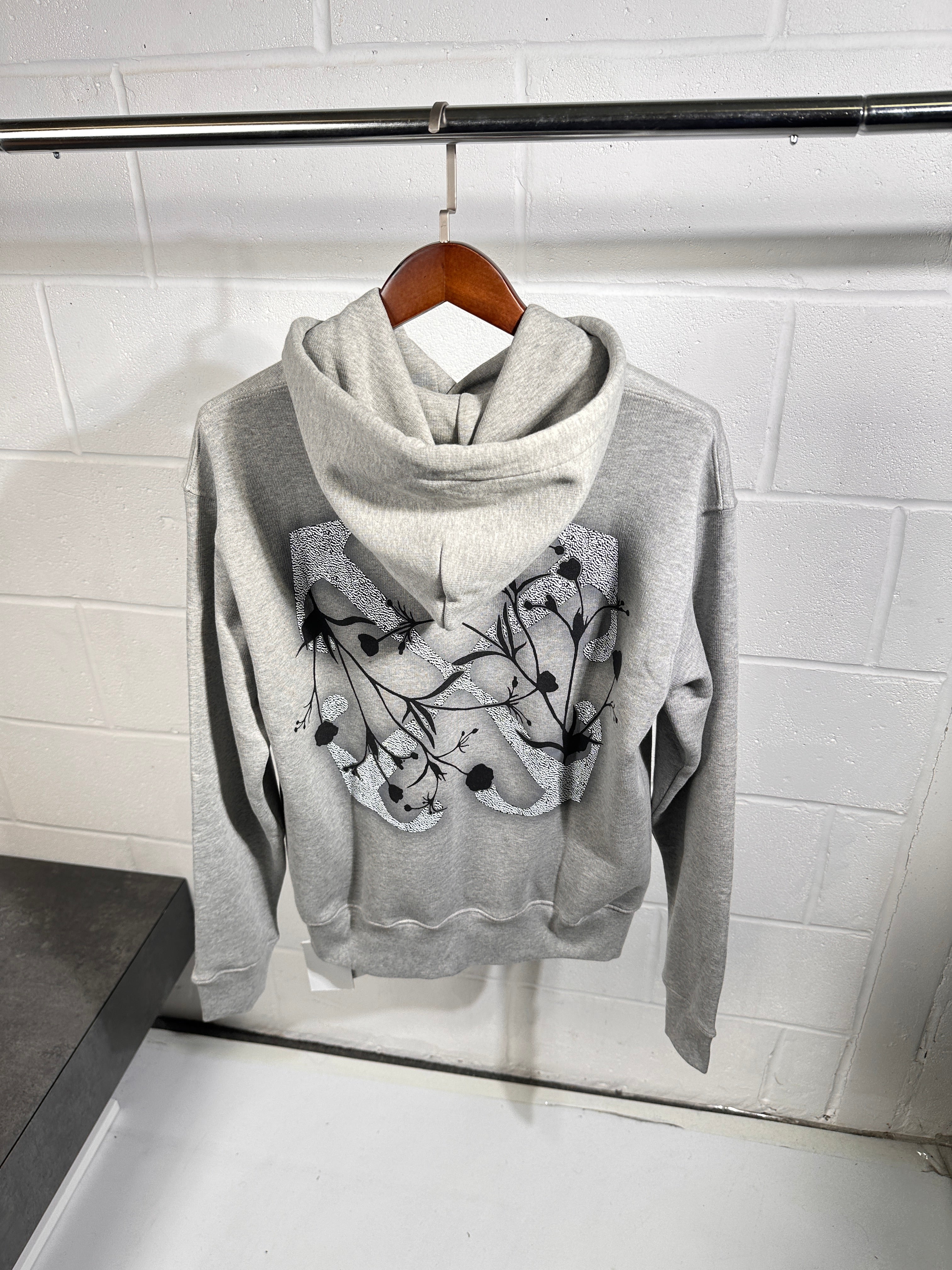 OFF WHITE HOODIE grey