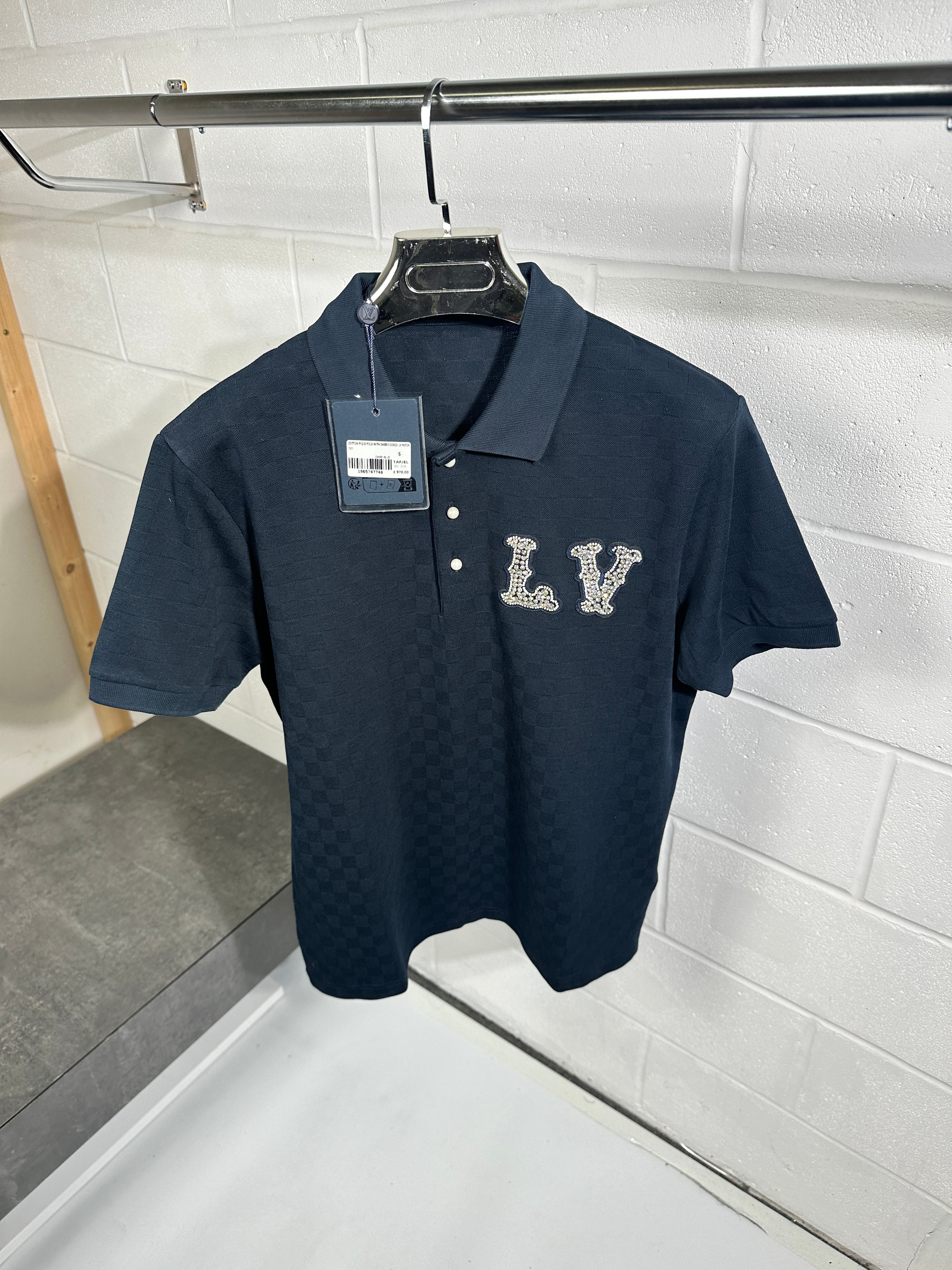 Lv diamond polo navy