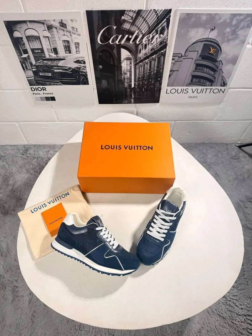 LVE RUN AWAY TRAINERS NAVY Stock supplier