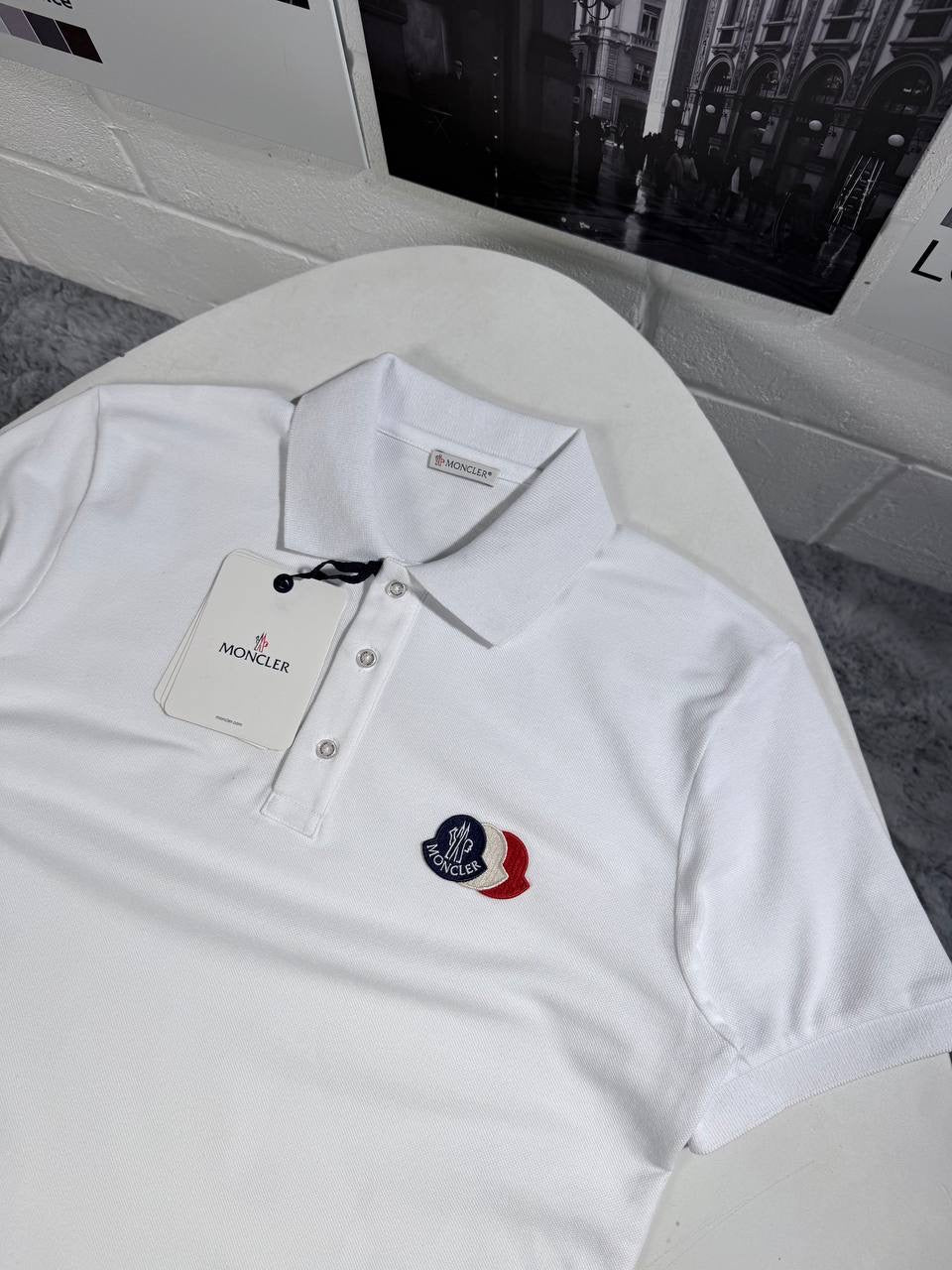 MNCLR TRICOLOR LOGO POLO