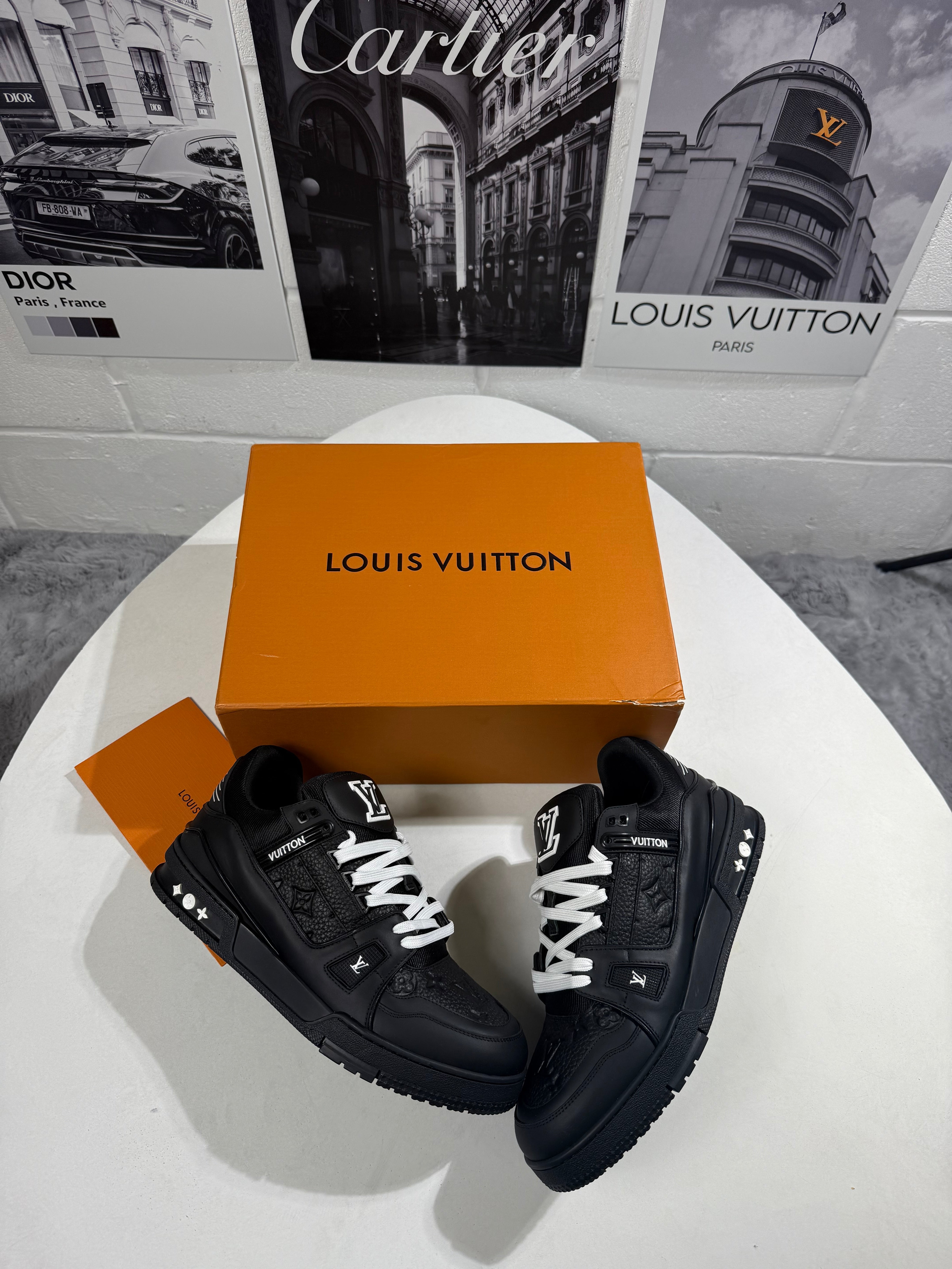 Louis triple black trainers