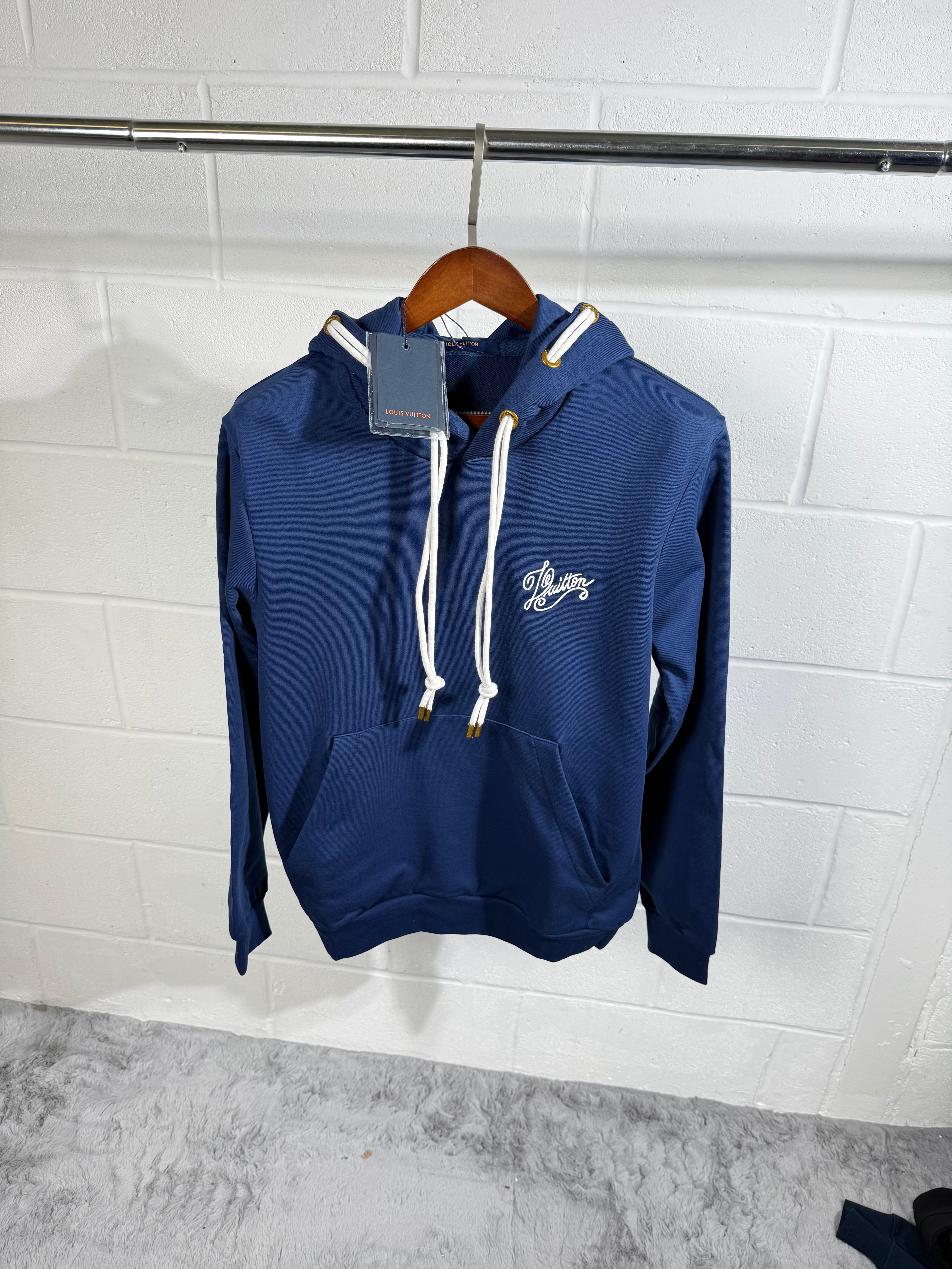 Lv string hoodie navy