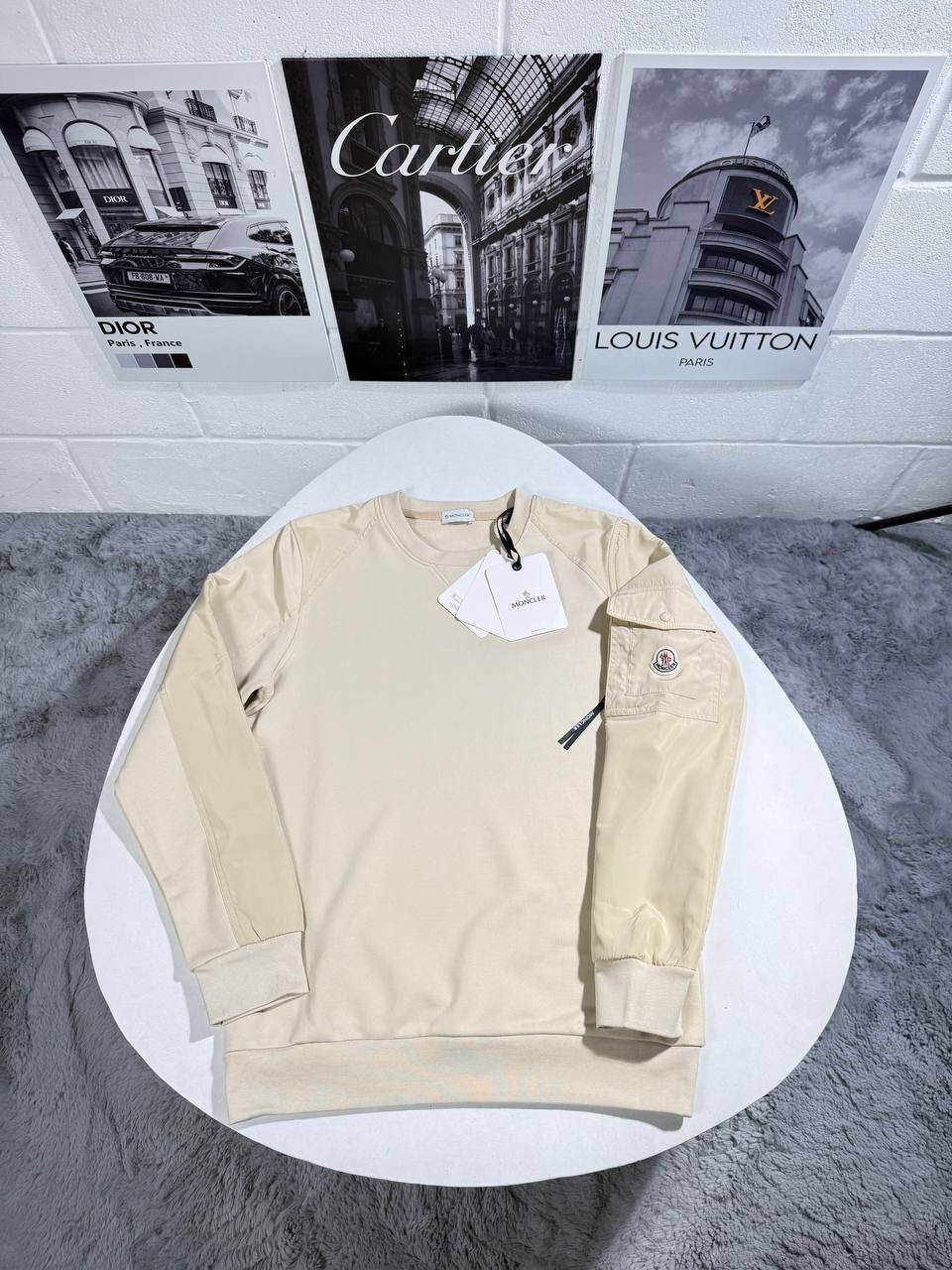 MNC CREWNECK JUMPER BEIGE