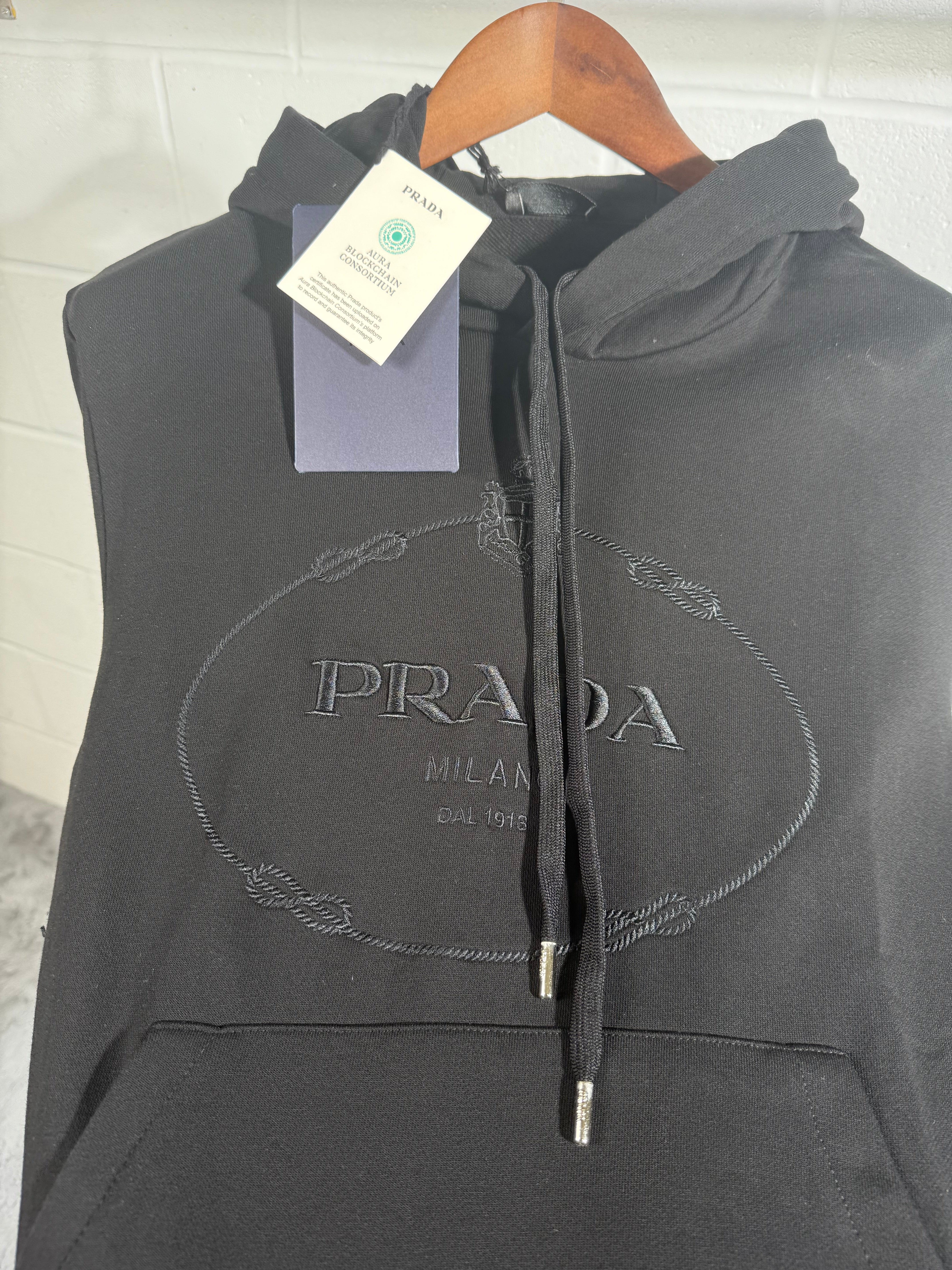 Prada hoodies black