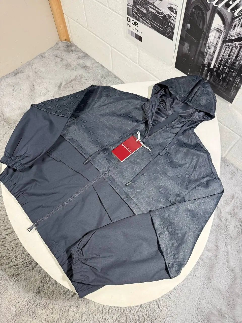 UCCI MONOGRAM HOODED WINDBREAKER by Stock supplier