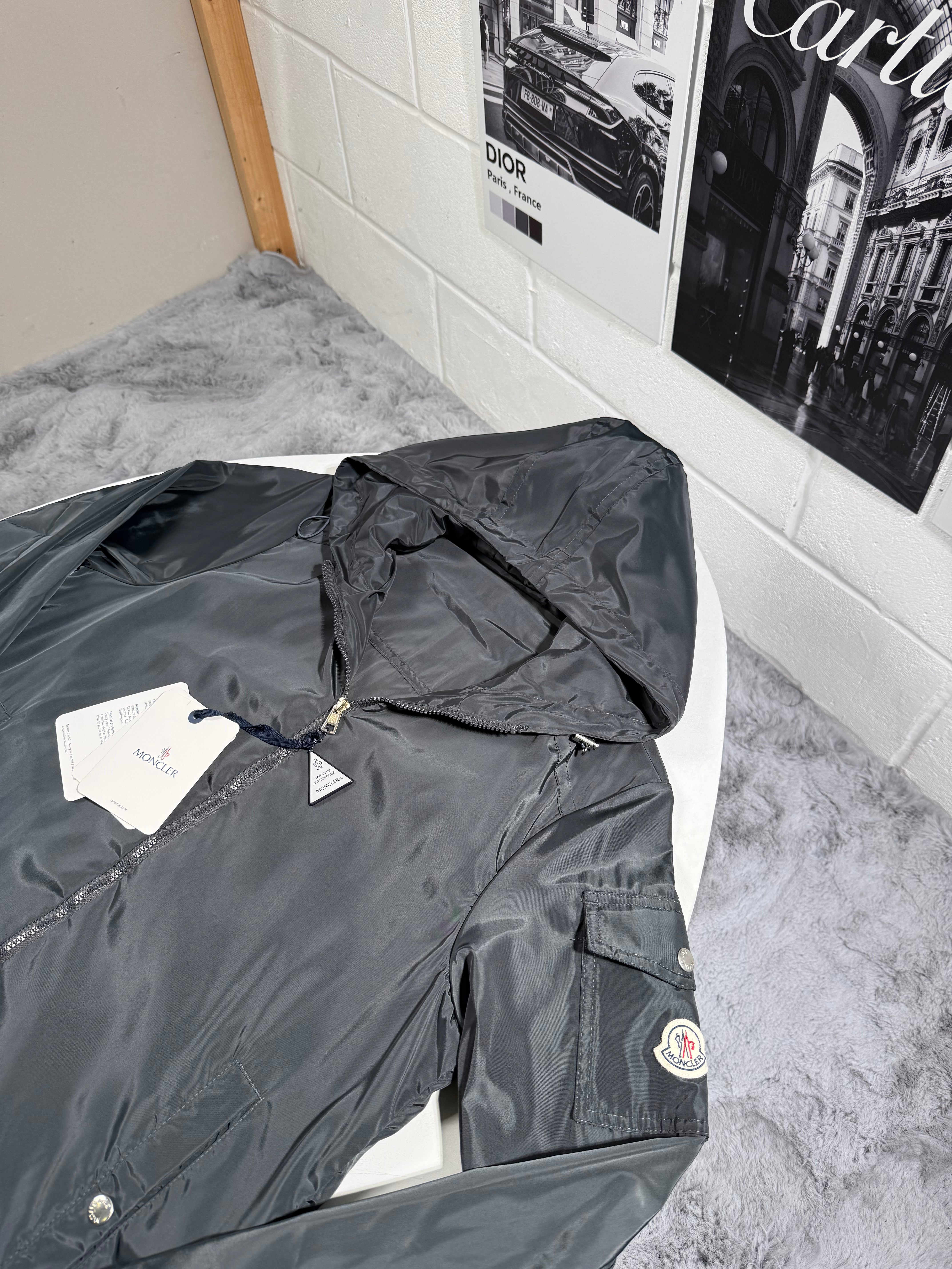 MNCLR POCKET LOGO JACKET GREY