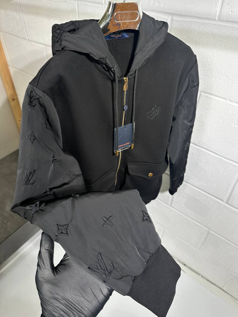 Louis Vuitton signature zipped hoodie