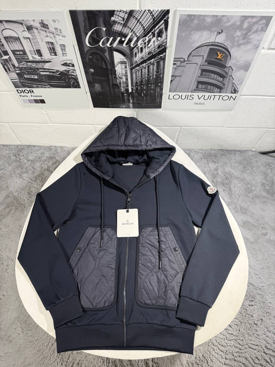 MNCLR COTTON BLEND TRACKSUIT NAVY