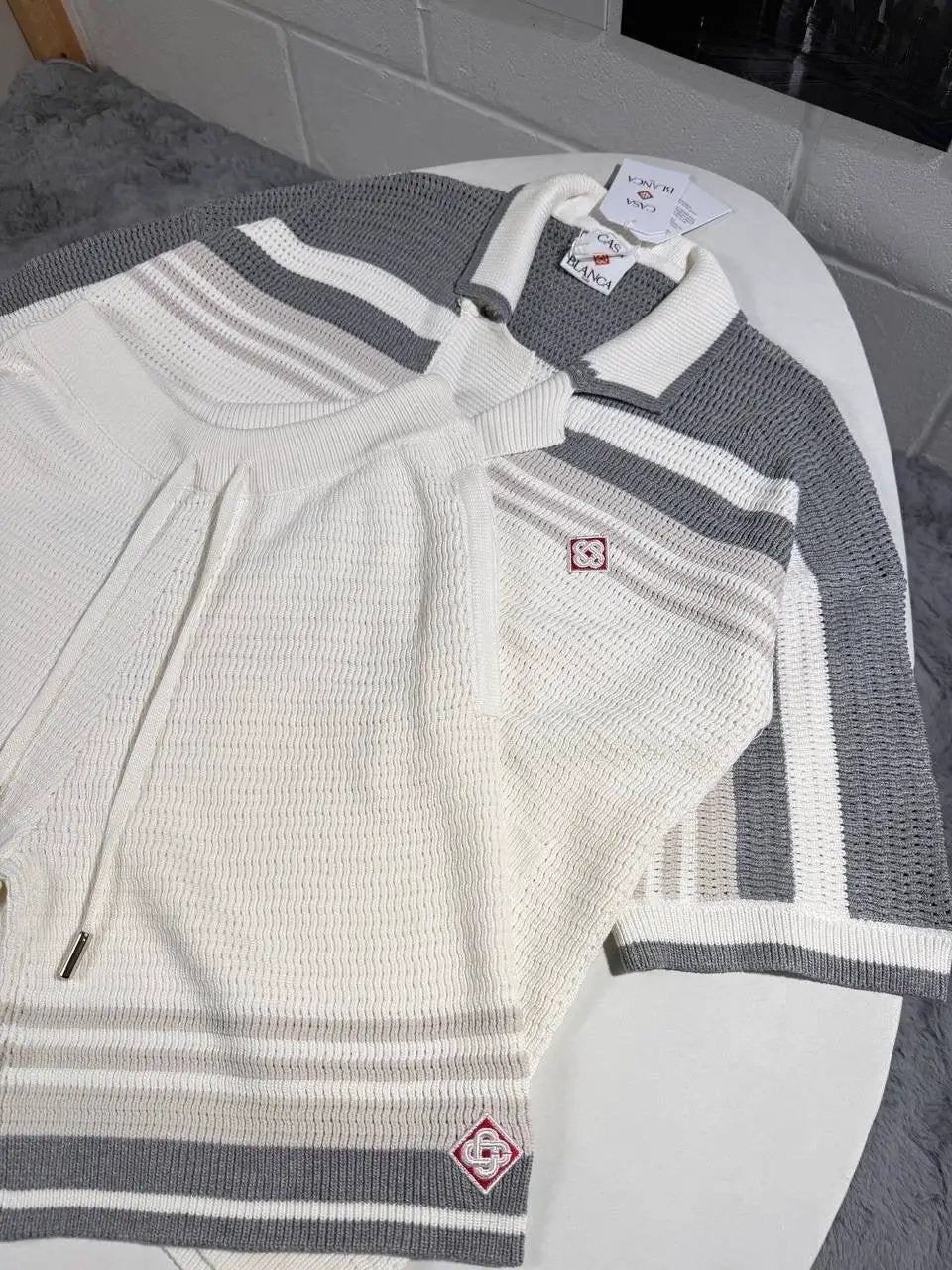 CASA KNITTED SHORTSET Stock supplier