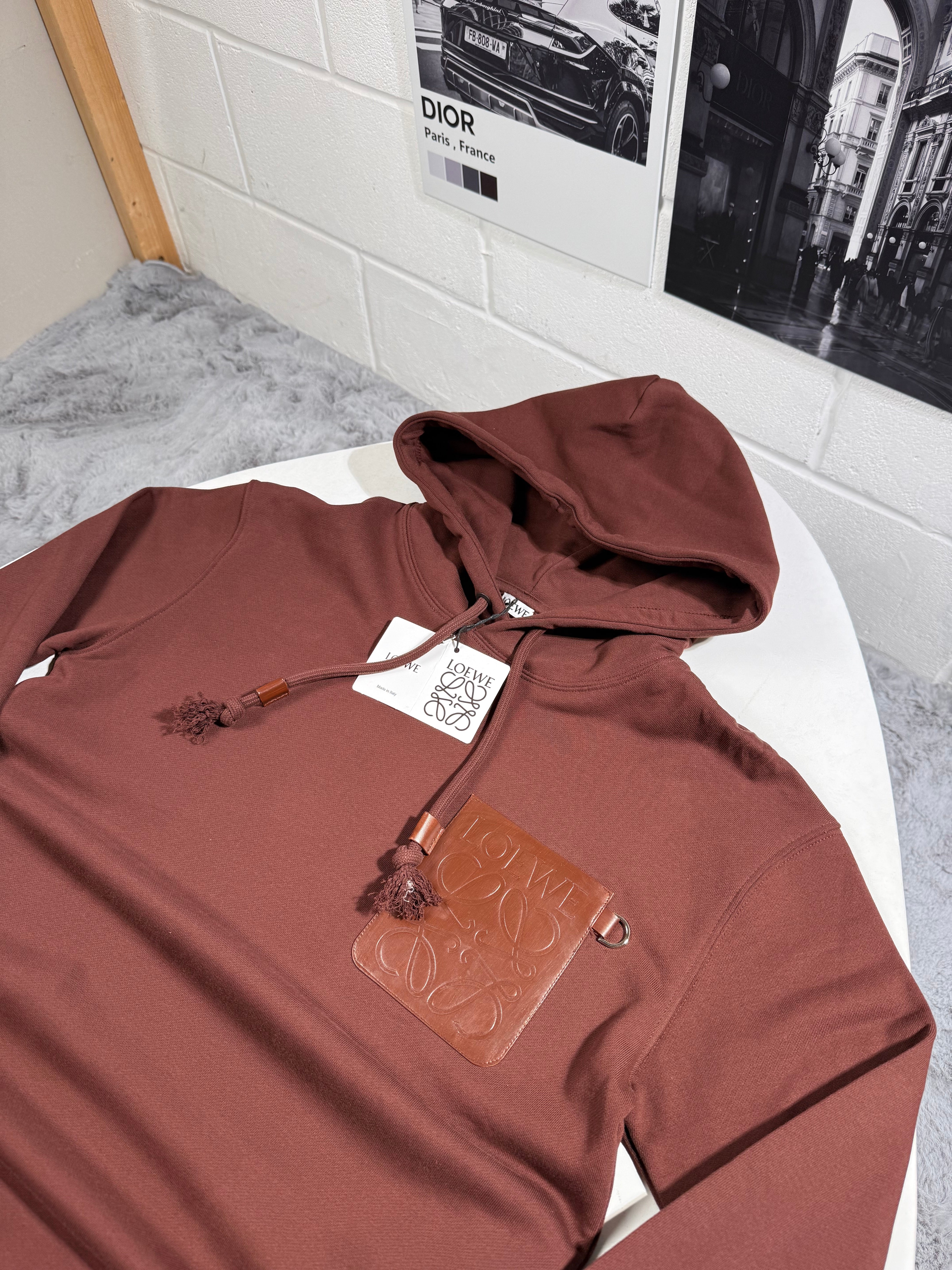 LOW PATCH POCKET HOODIE