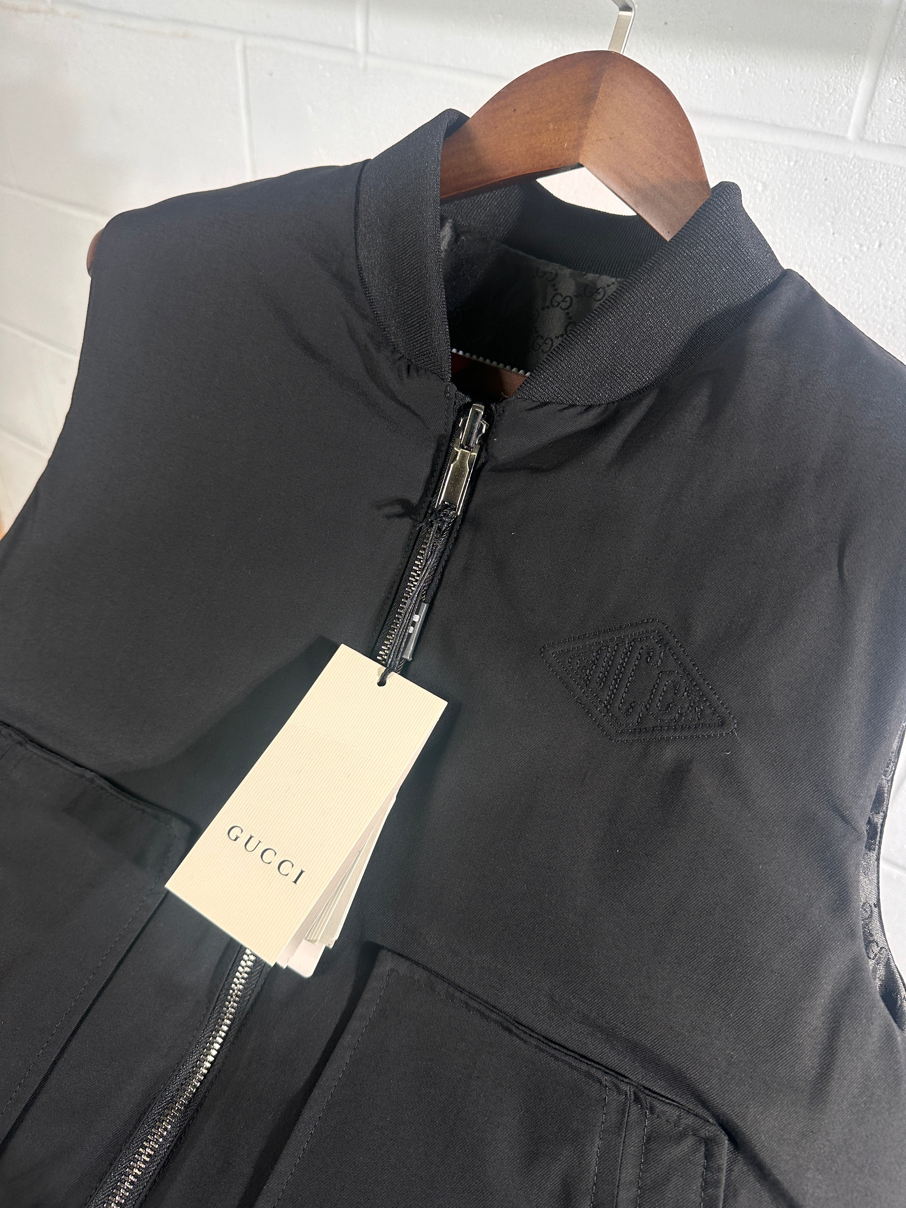 Gucci reversible body warmer black