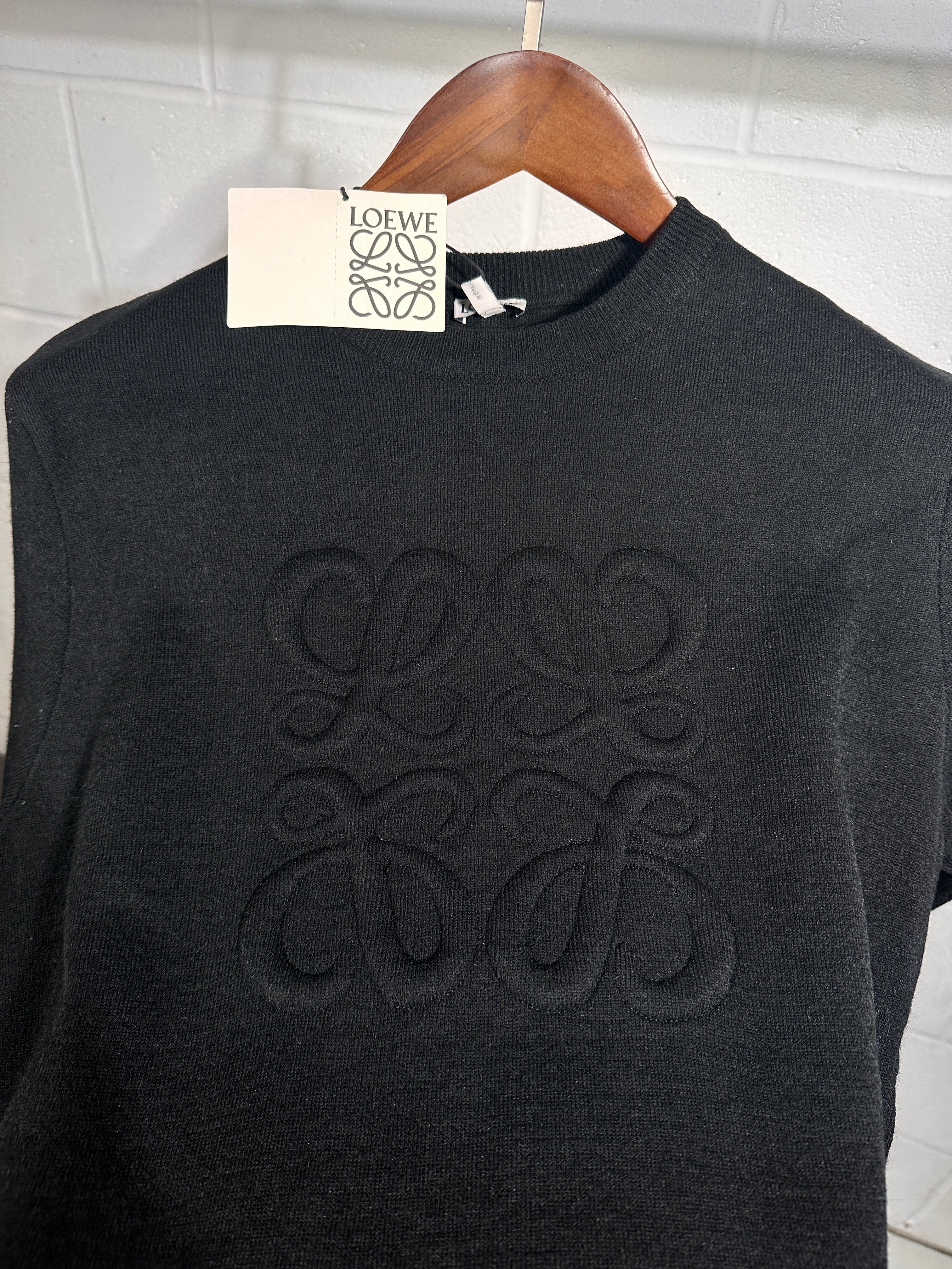 Loewe knitted sweater black