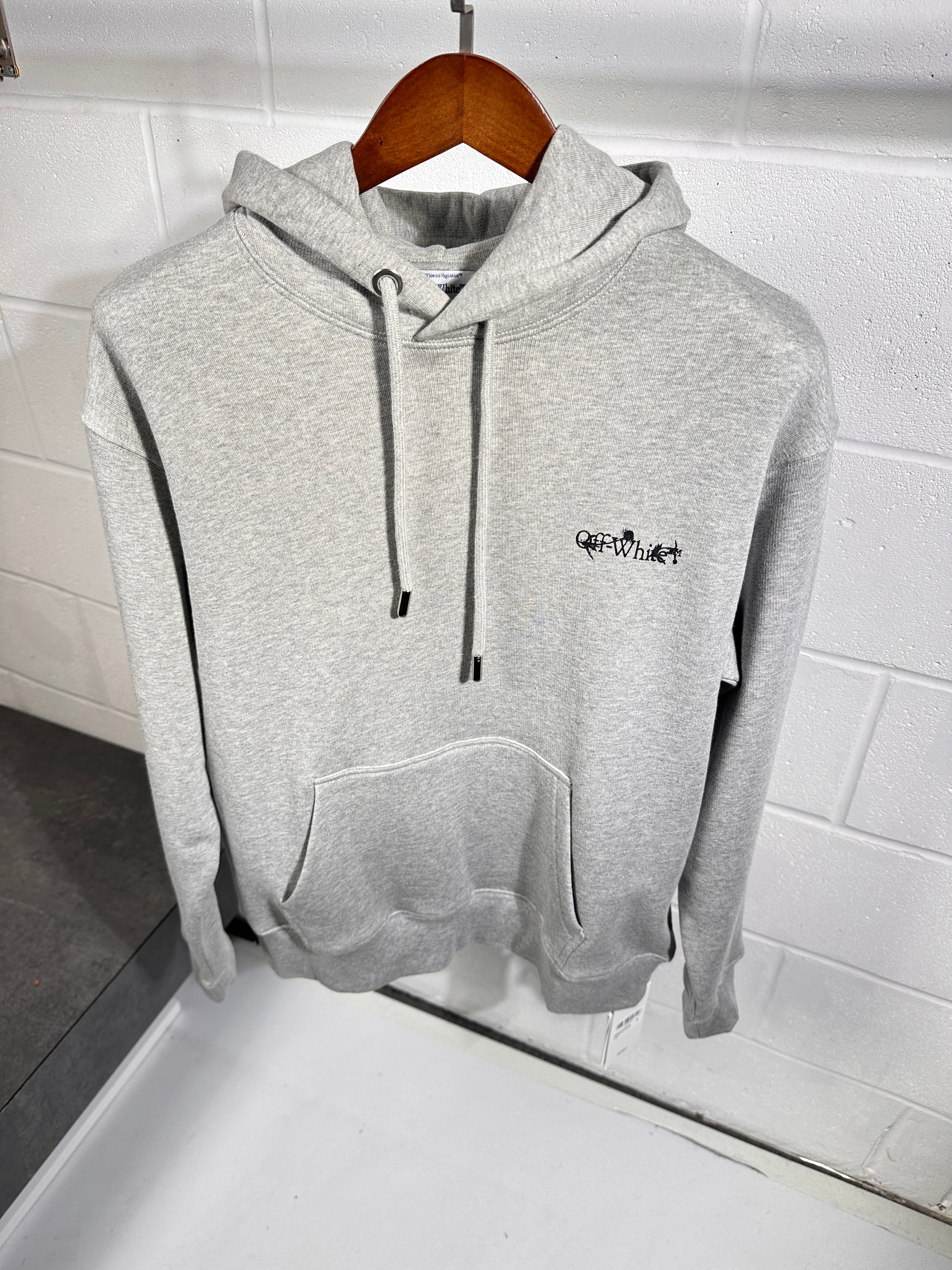 OFF WHITE HOODIE grey