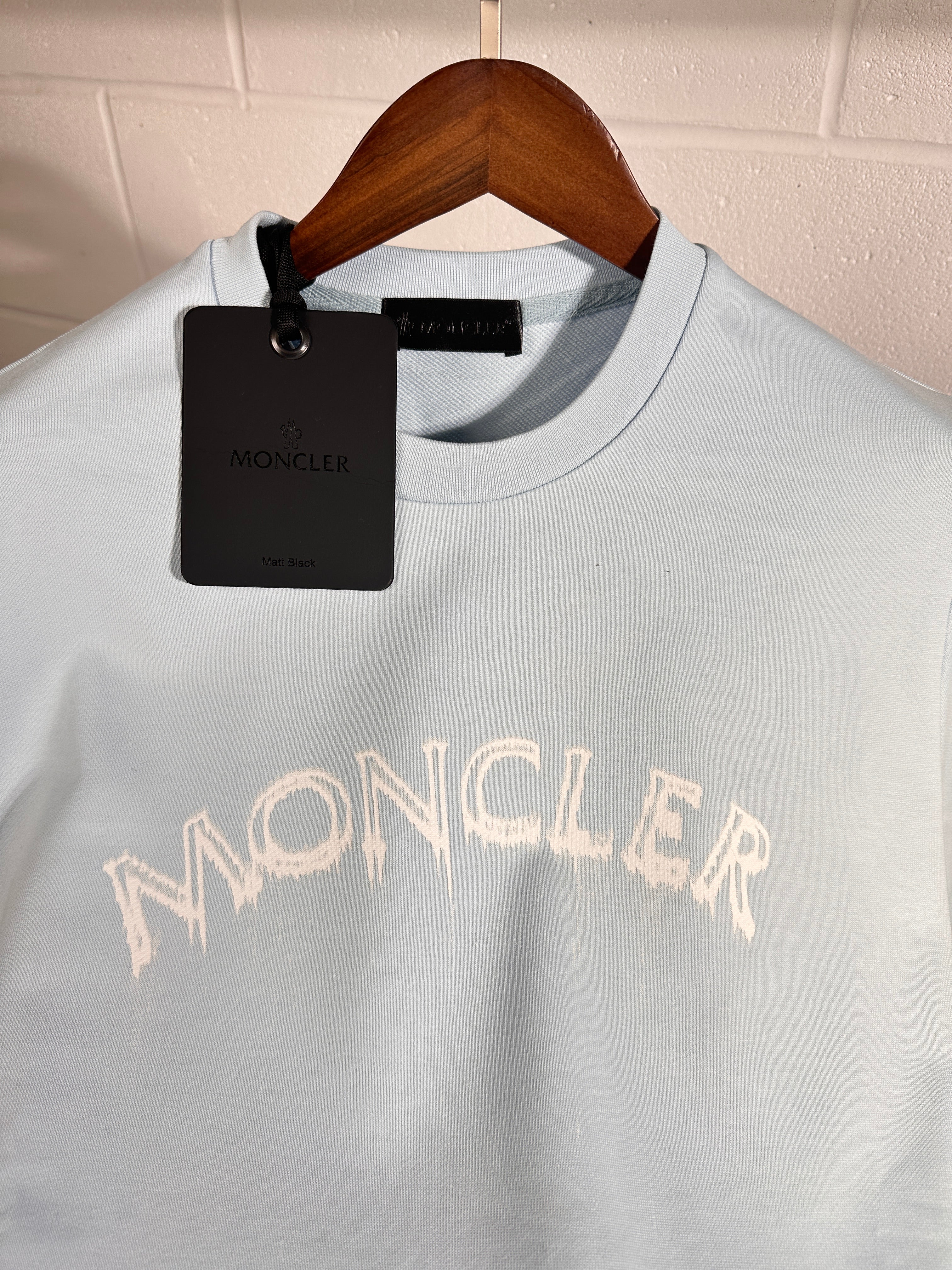 Moncler sweatshirt baby blue