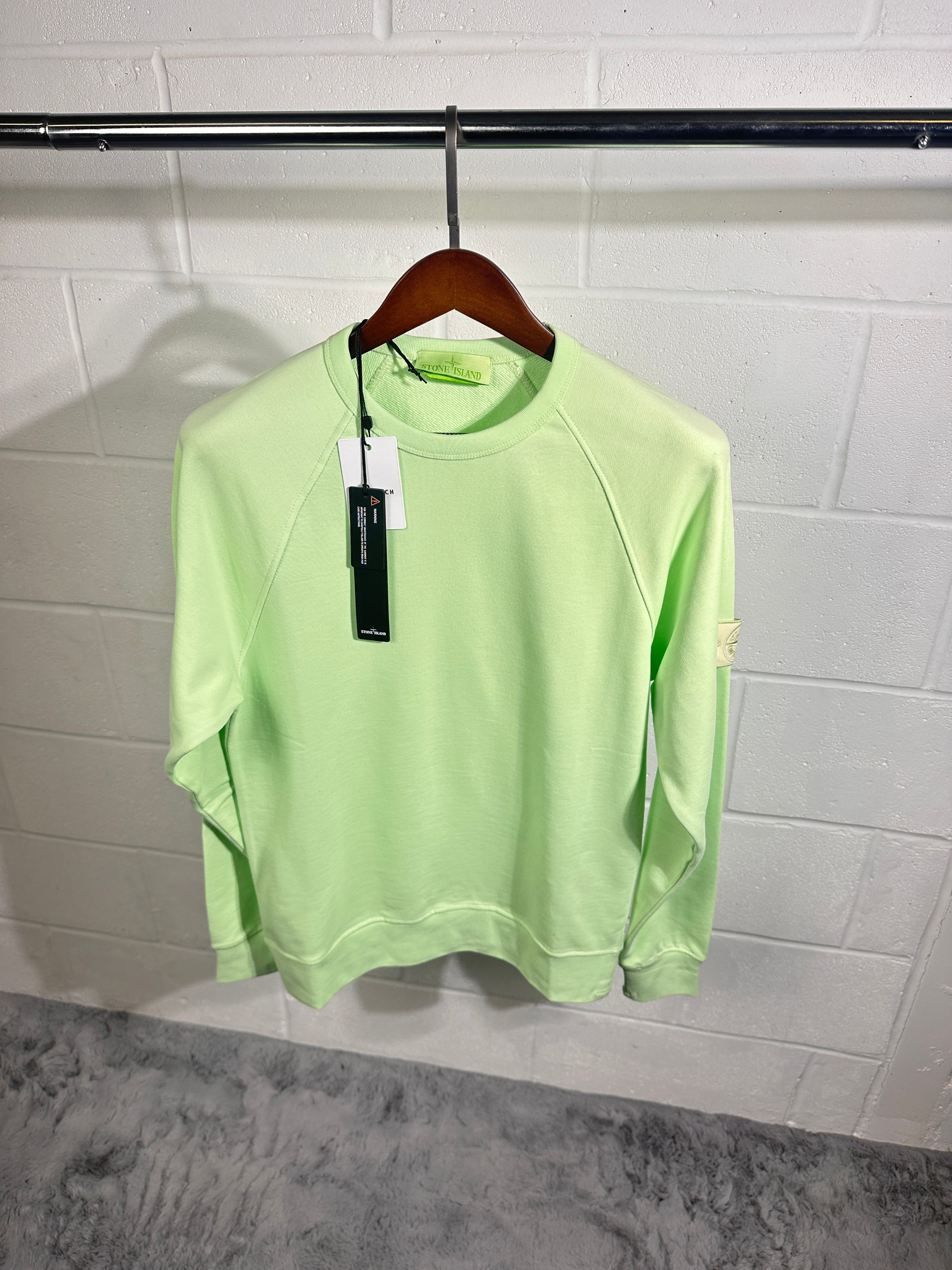 Stone island ghost logo sweatshirt light mint