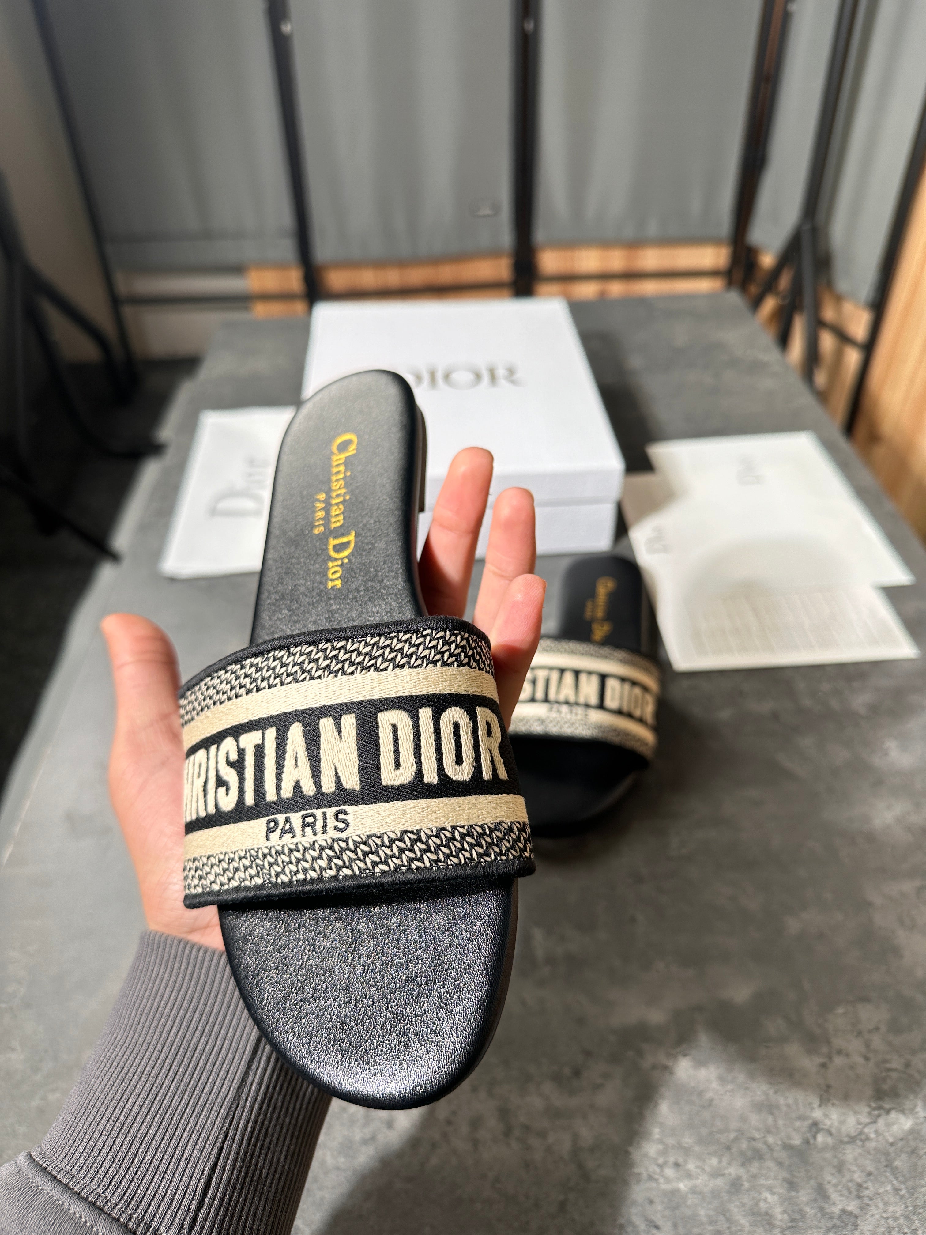 Christian Dior - slides black