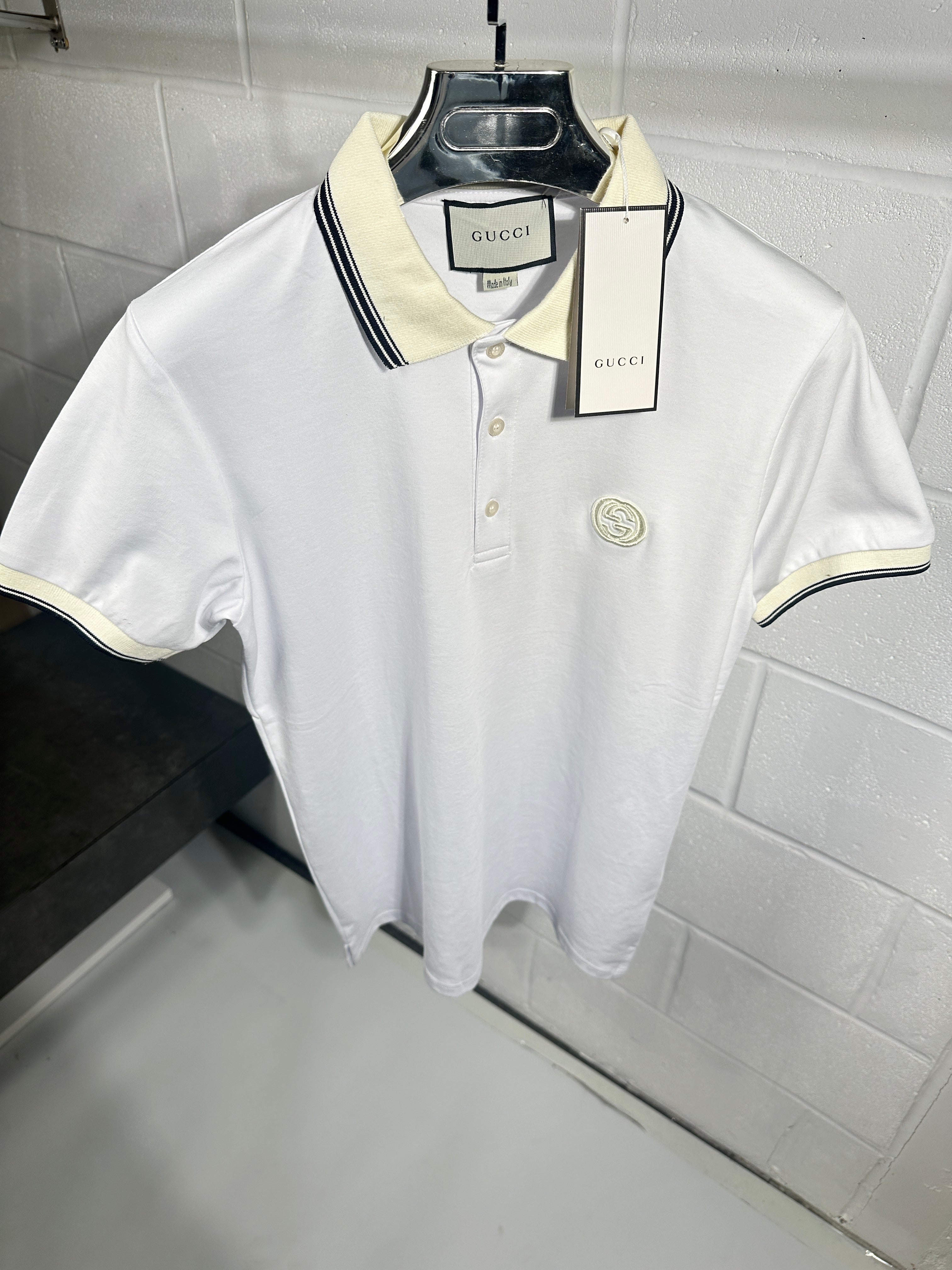 Gucci logo polo white