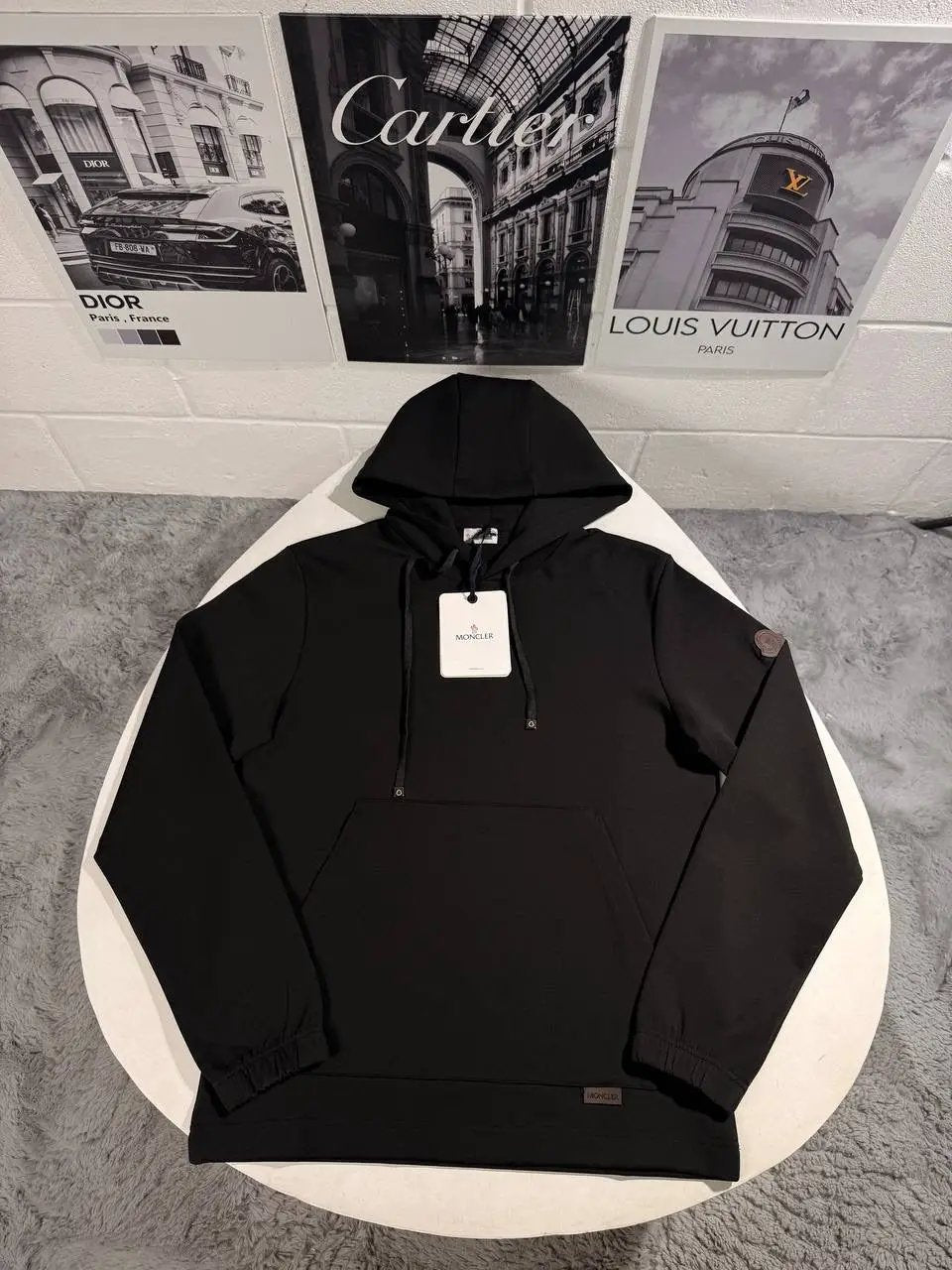 MNCLR LEATHER BADGE HOODIE by Stock supplier