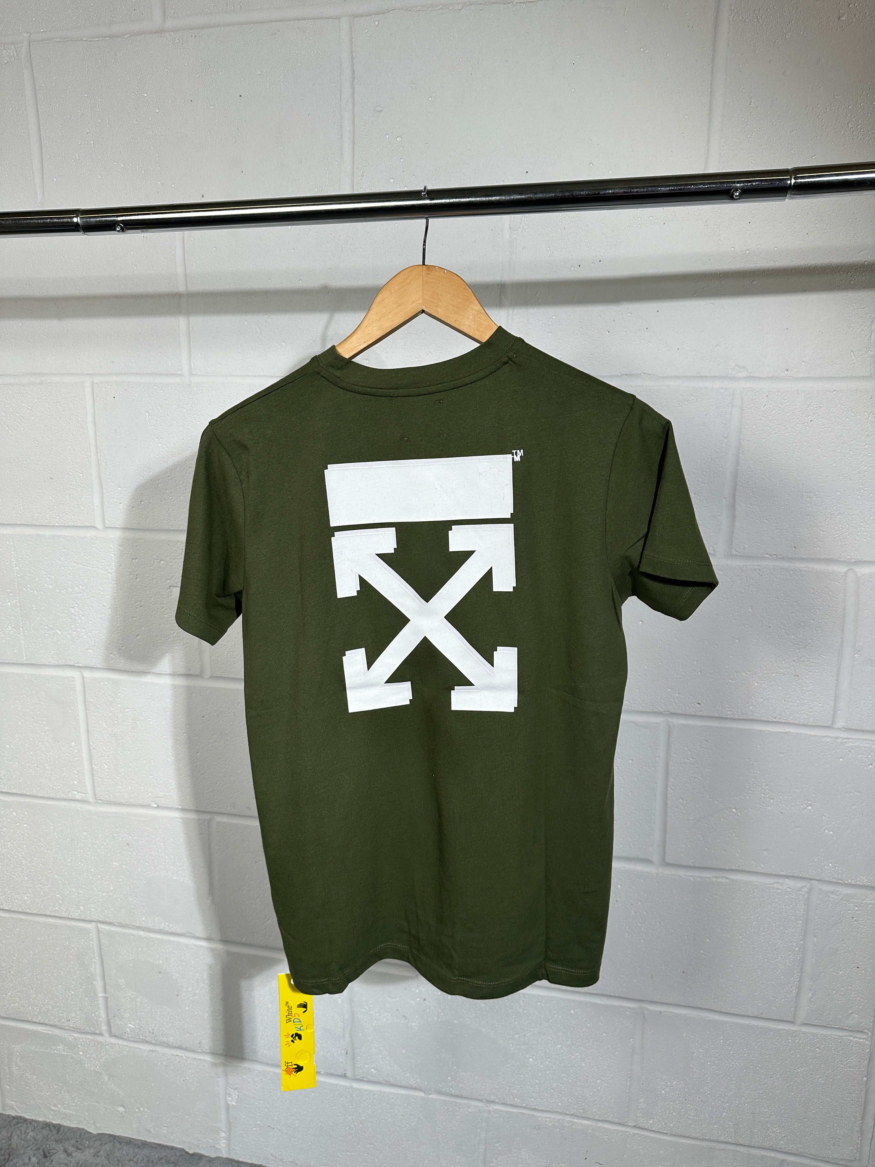 Kids offwhite tshirt green