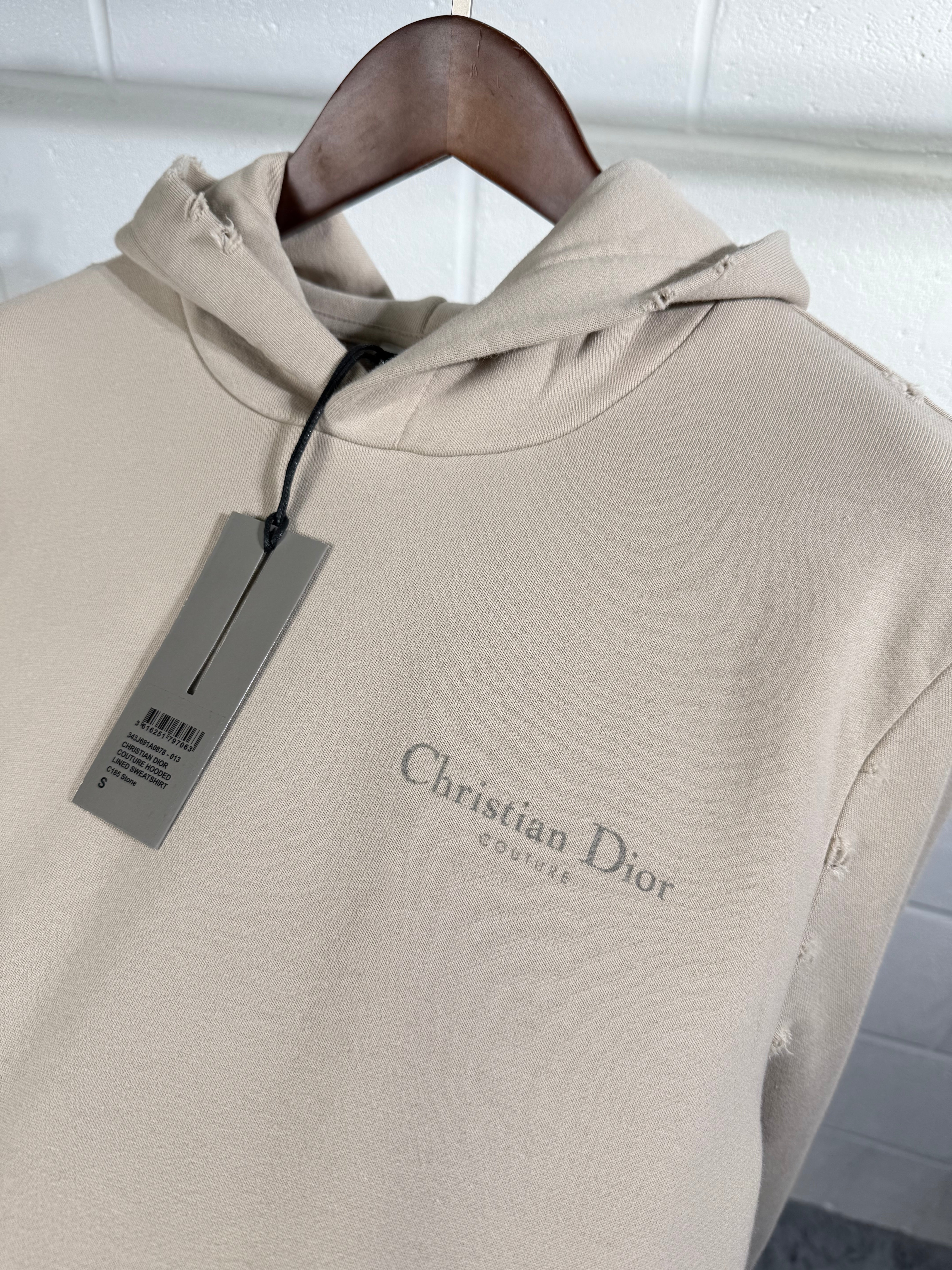 Dior logo hoodie beige