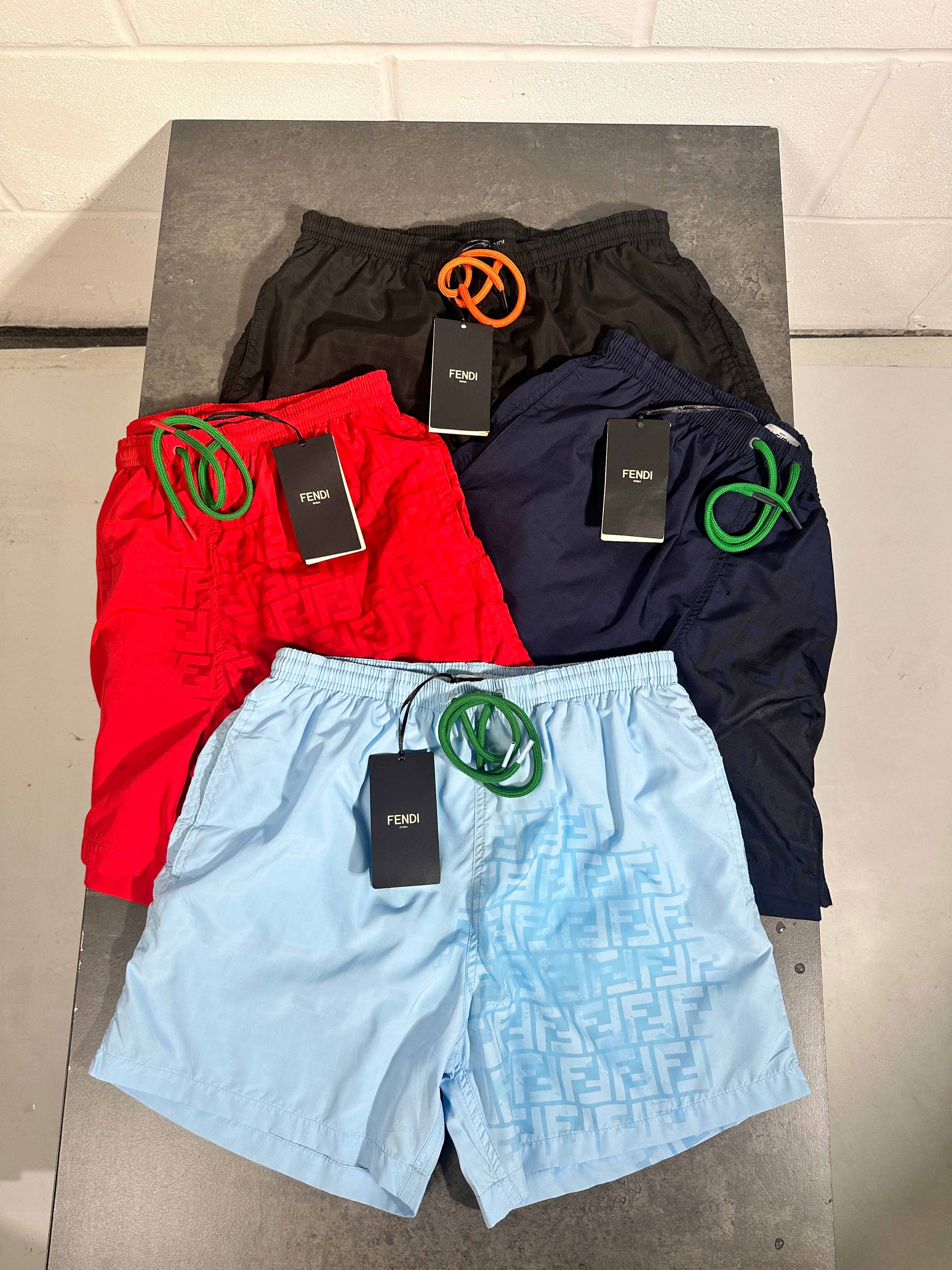 Fendi piping shorts online