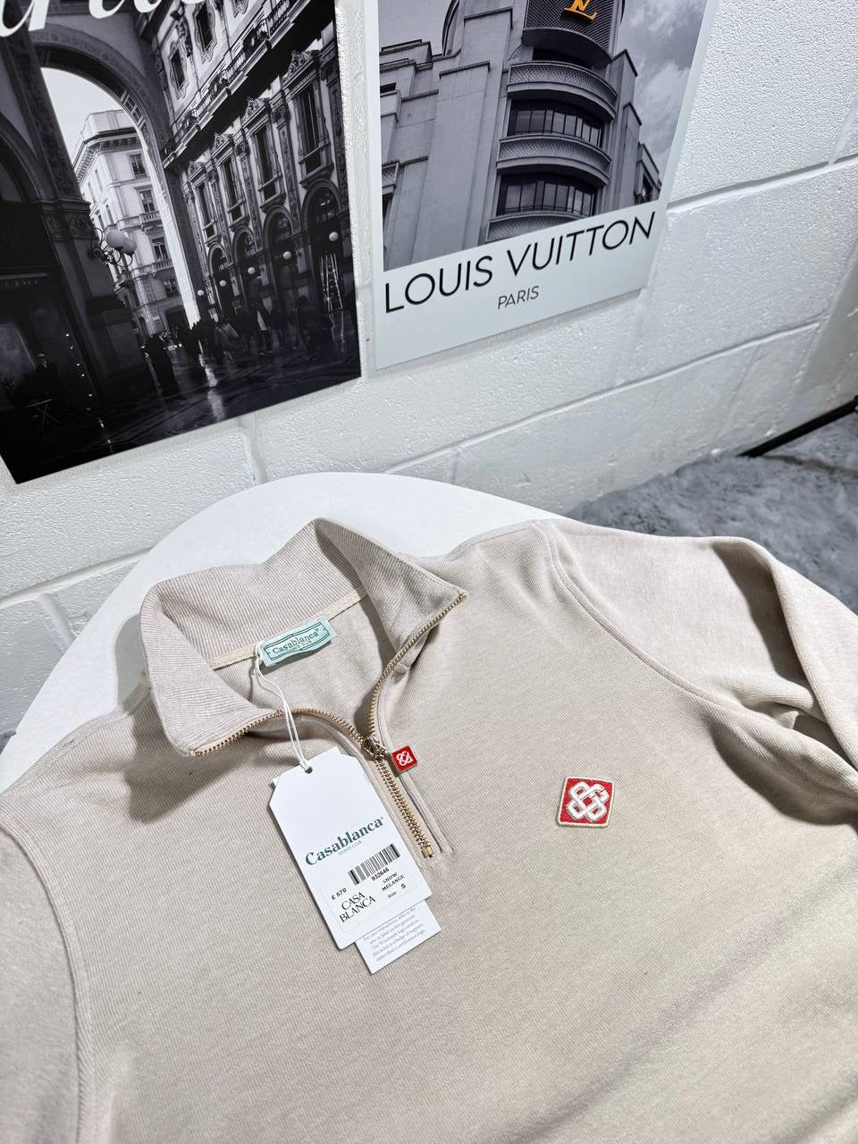 CASA HALF ZIP KNITTED JUMPER