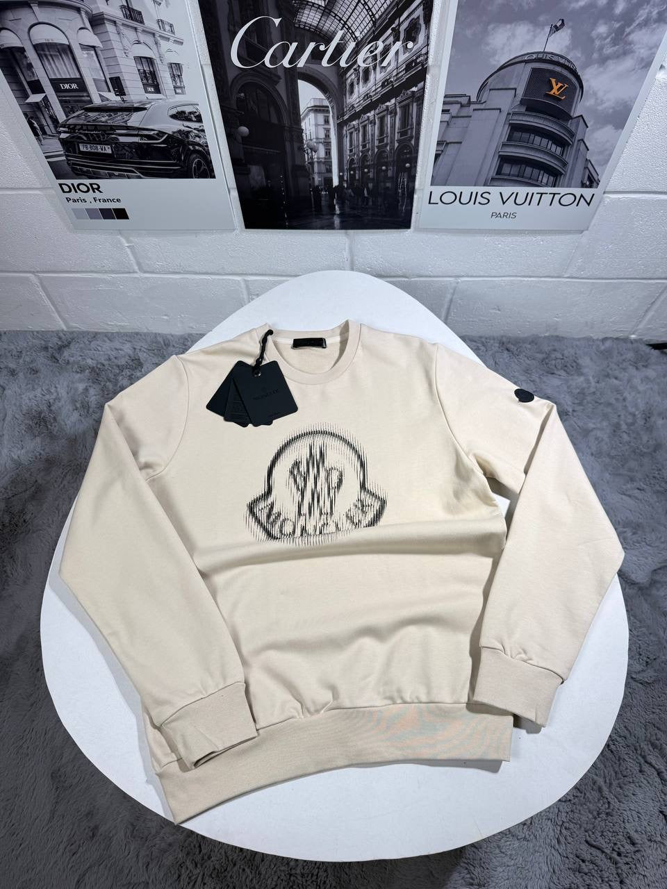 MNCLR CREWNECK SWEATSHIRT BEIGE
