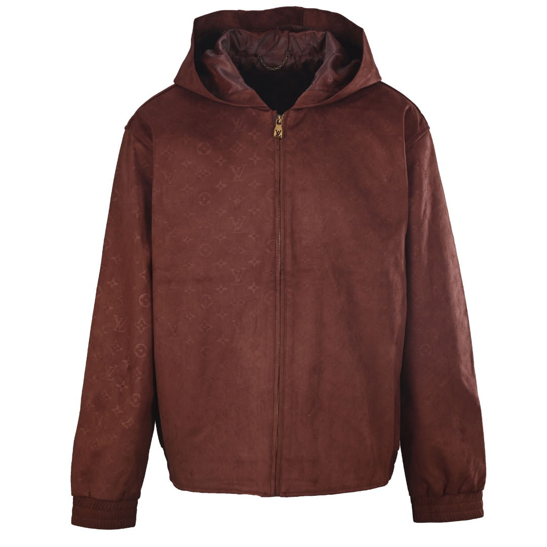 LVE MONOGRAM SUEDE HOODIE (Pre-order)