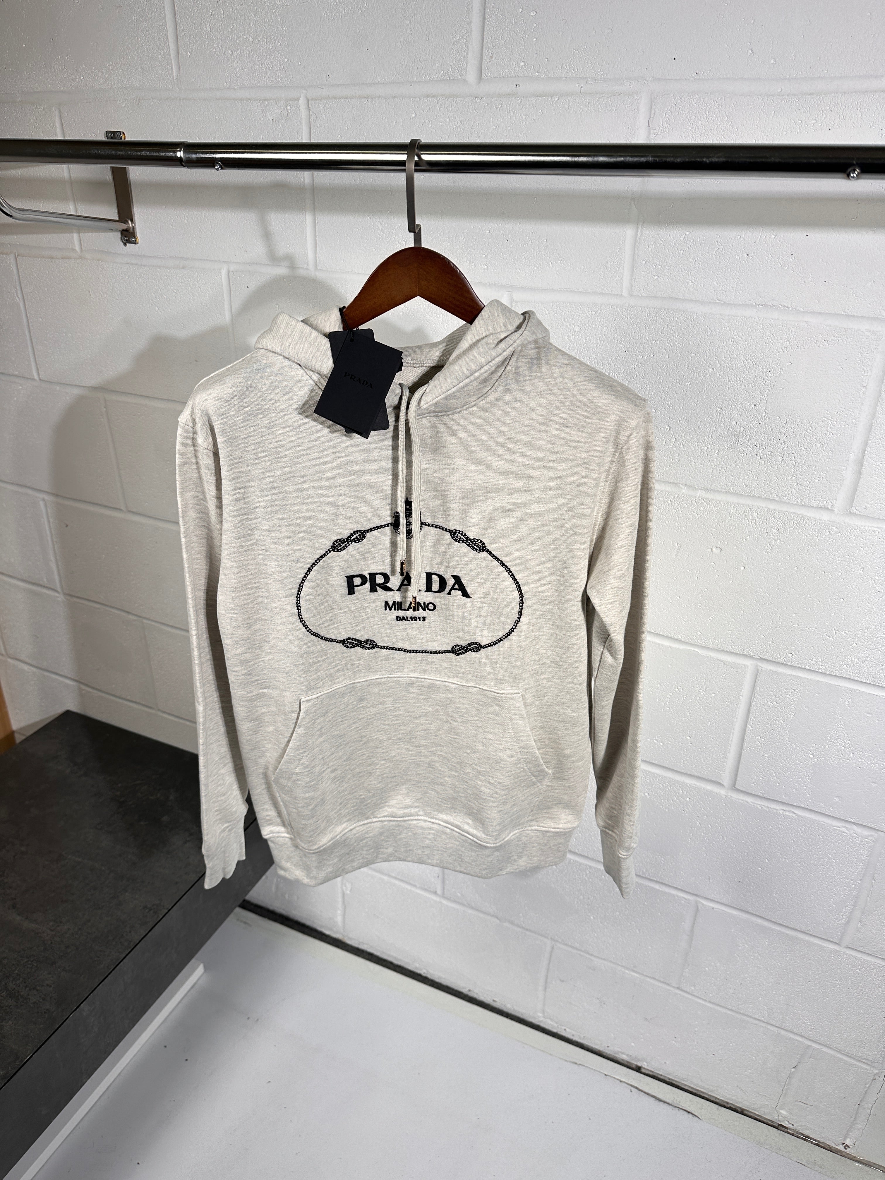 Prada hoodie grey