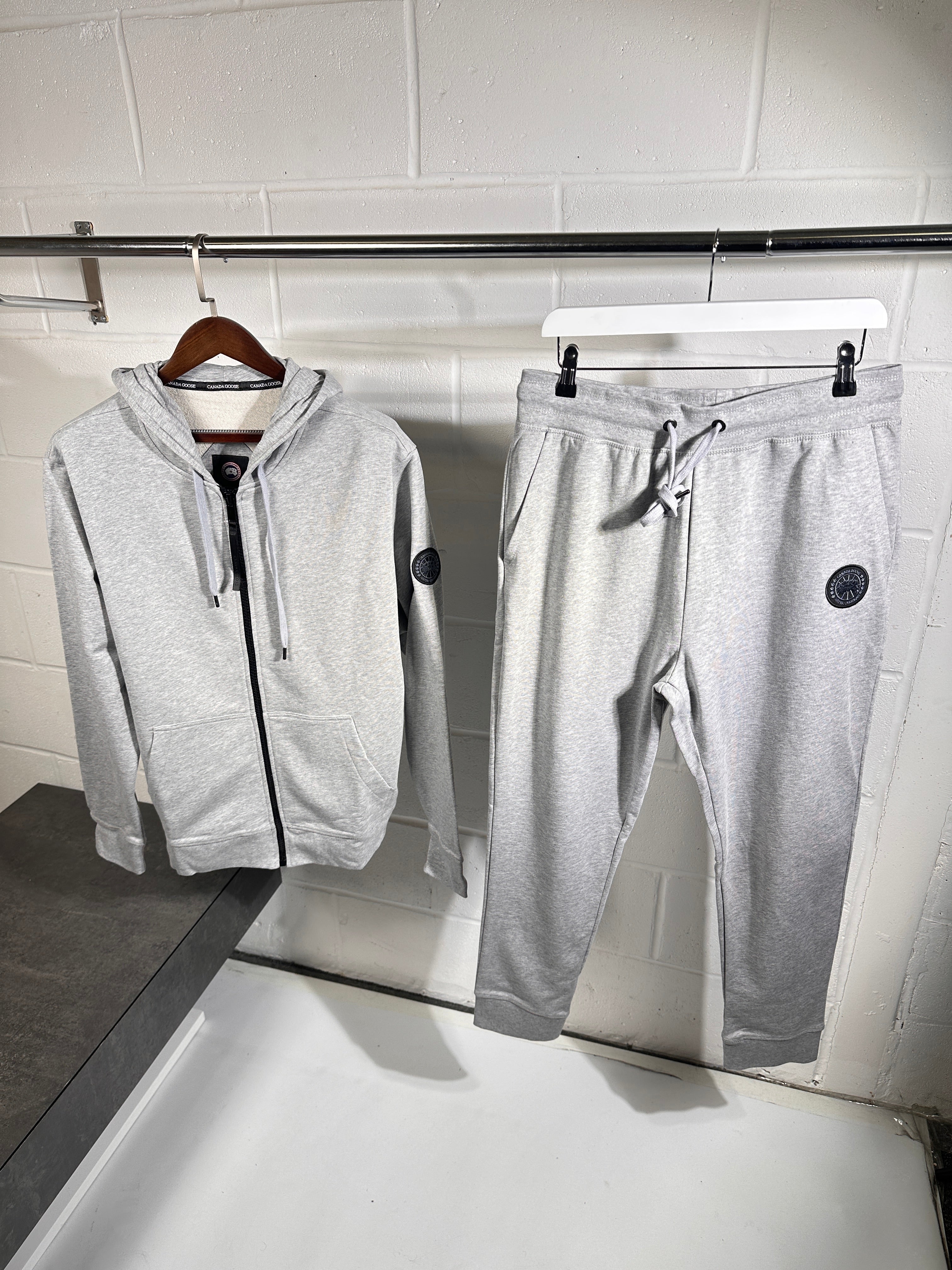 Canada goose black badge tracksuit grey