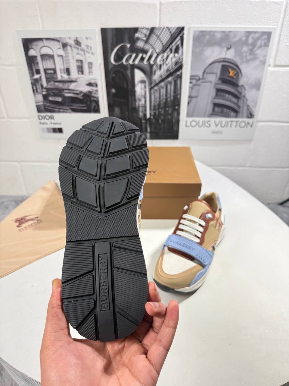 BURB RAMSEY CHECK TRAINER MENS