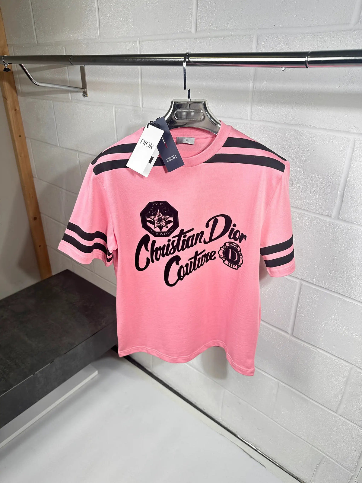 Dior 47 tee pink Stock supplier